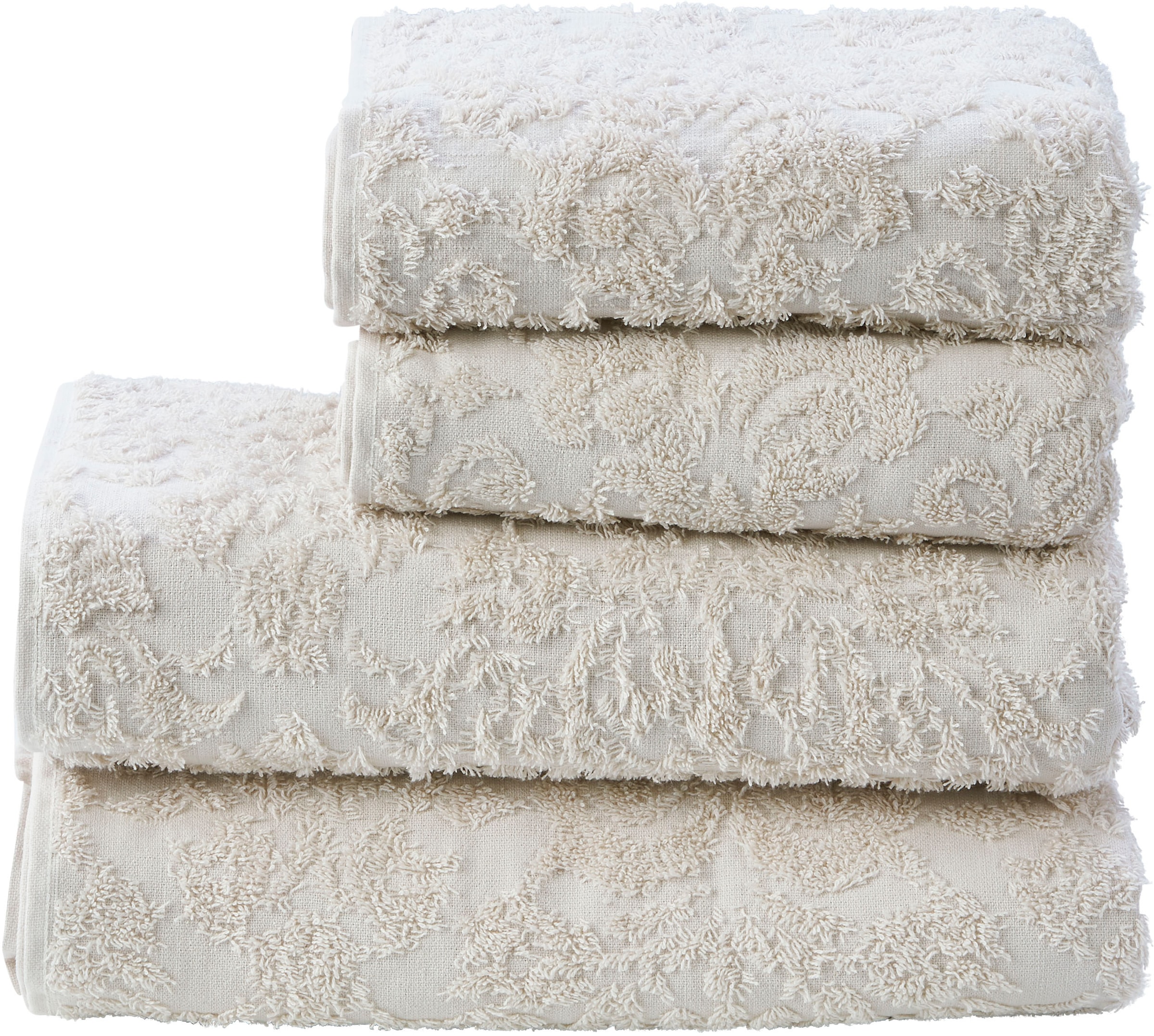 done. Handtuch Set "Provence Ornaments" Uni-Farben, Ornamente, mit Fransen günstig online kaufen