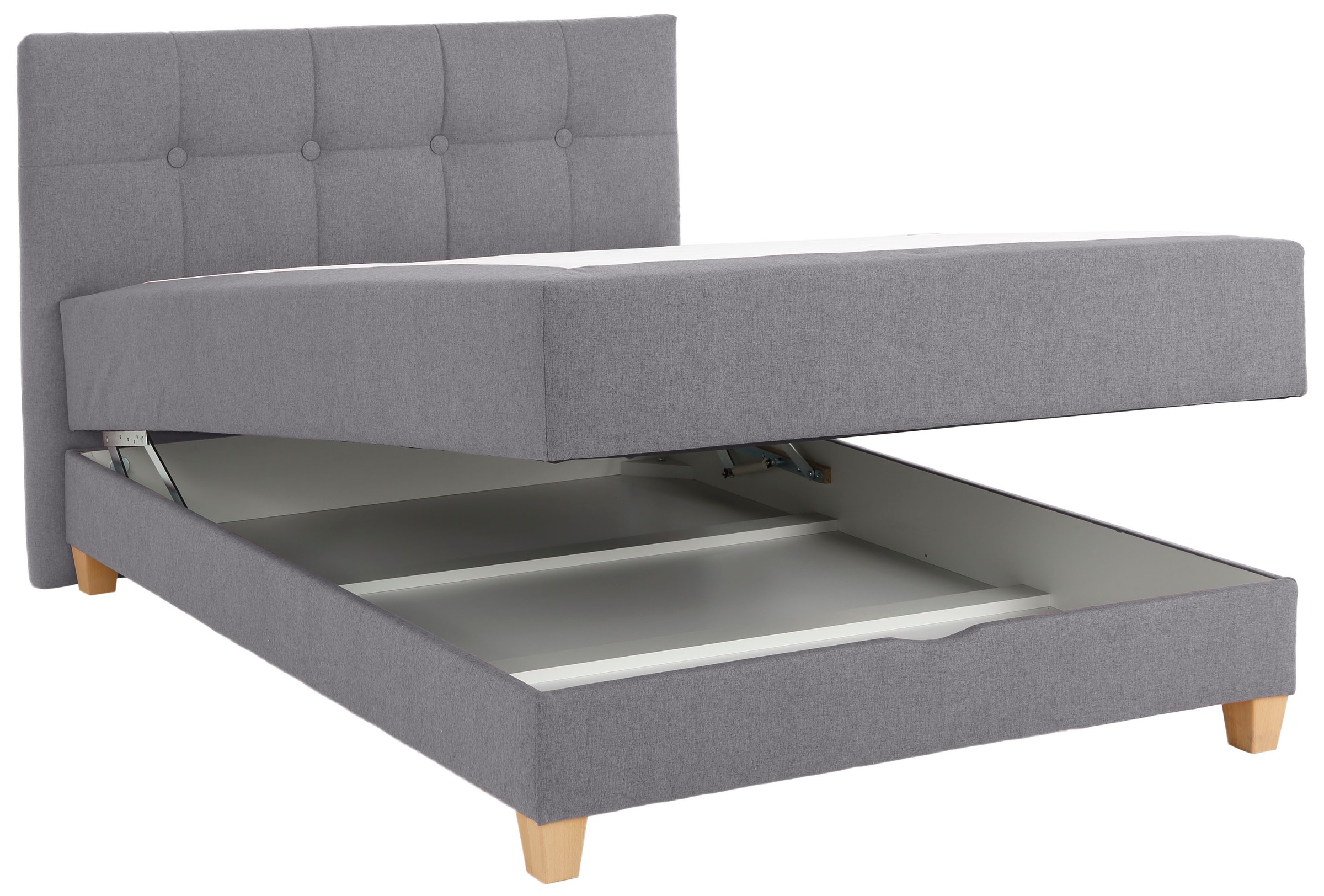 Home affaire Boxbett »Lonrai«, in H2,H3 & H4 und XXL - Überlänge 220cm wählbar, inkl. Topper