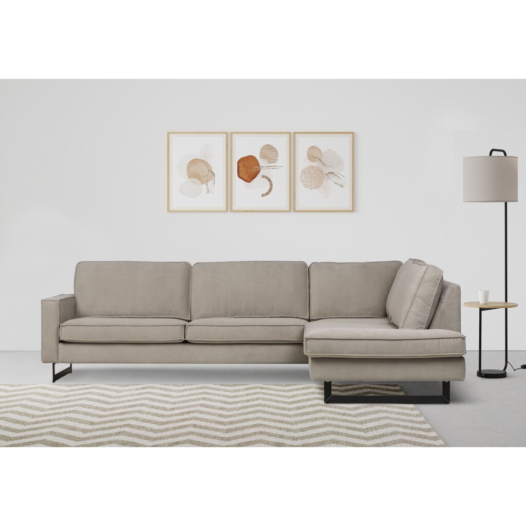 Places of Style Ecksofa »Pinto, 290 cm, Ottomane links / rechts«