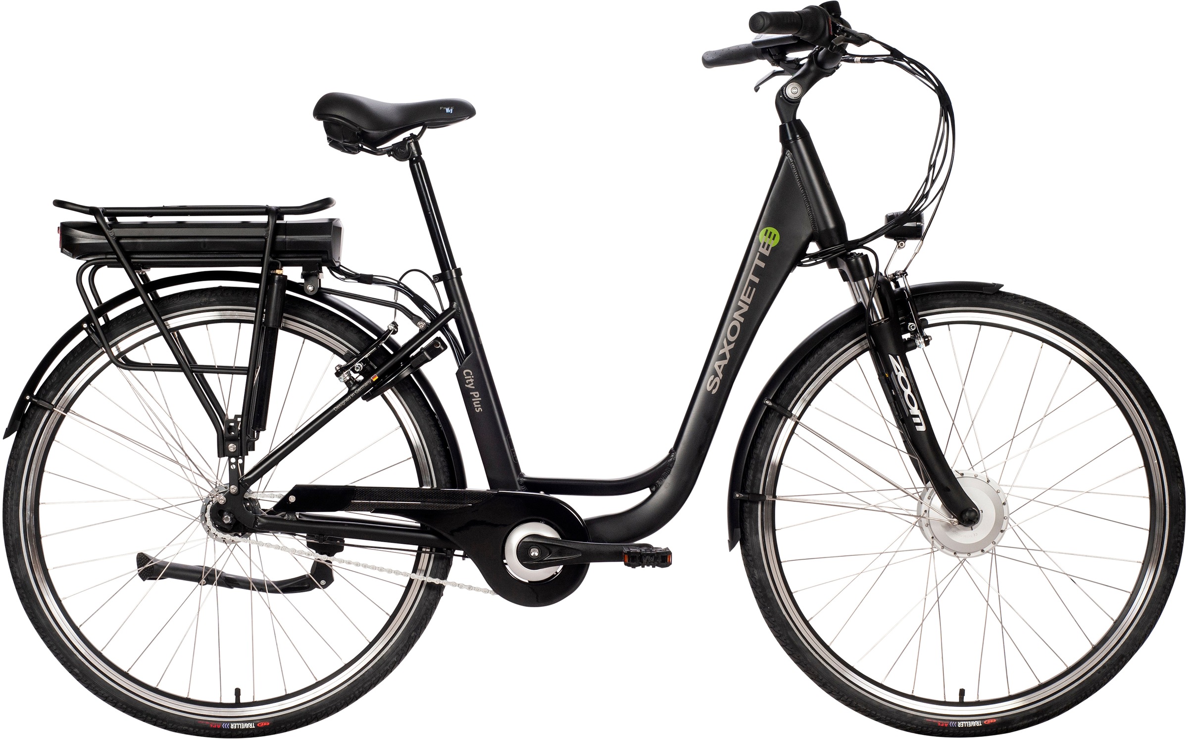 SAXONETTE E-Bike "City Plus", 7 Gang, Frontmotor 250 W, (mit Akku-Ladegerät), Pedelec, Elektrofahrrad für Damen u. Herre