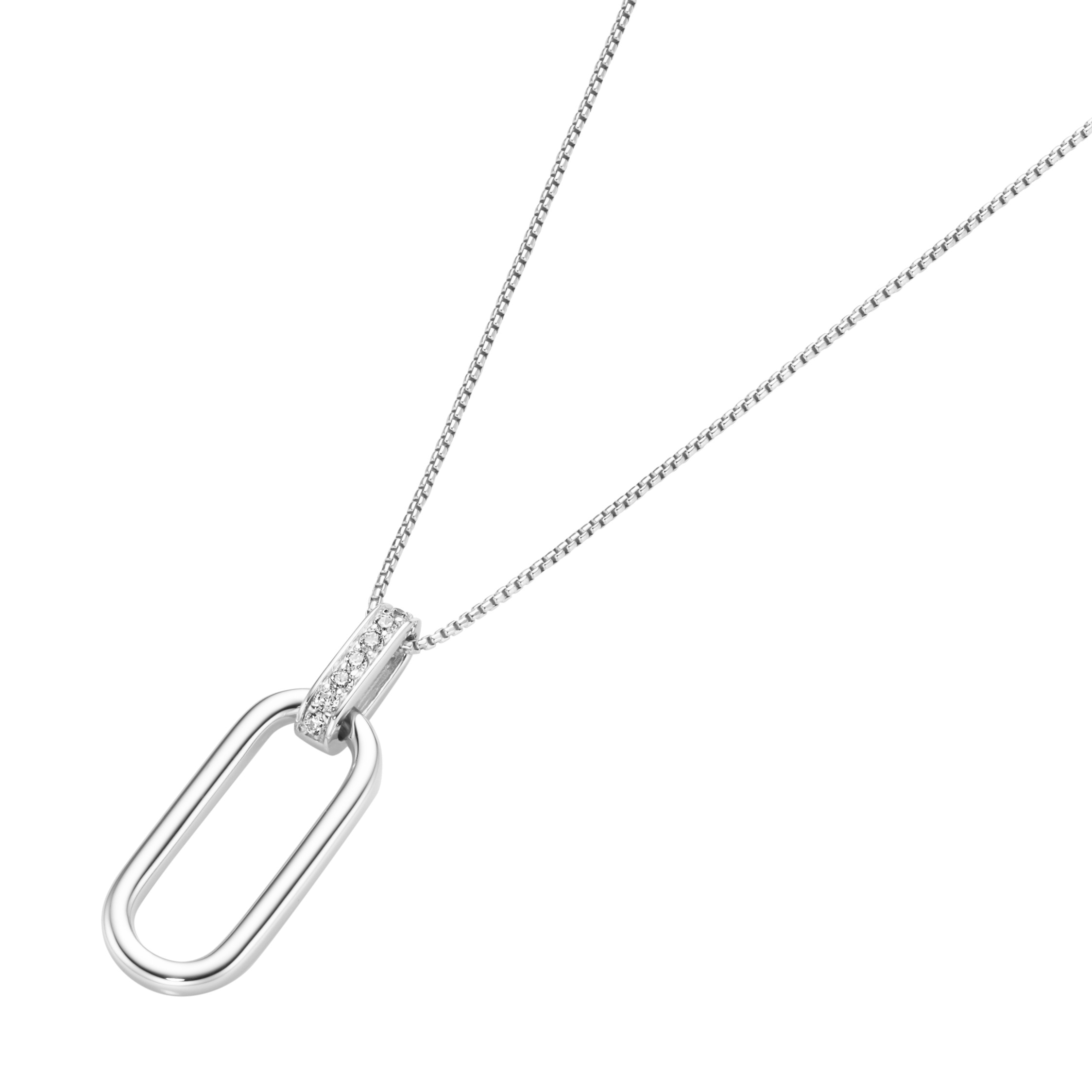 GIORGIO MARTELLO MILANO Kette mit Anhänger »Anhänger beweglich mit Zirkonia Silber 925«