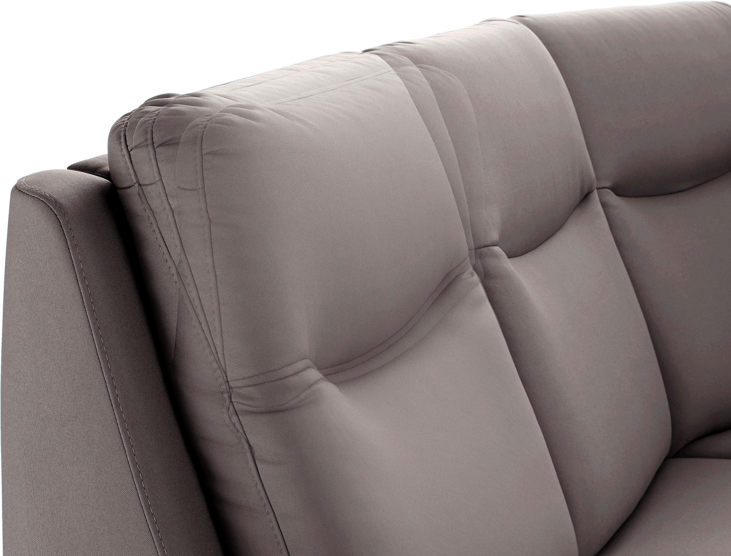 sit&more Ecksofa »Boccaccio L-Form«, mit Federkern und Kopfteilverstellung, wahlweise mit Bettfunktion