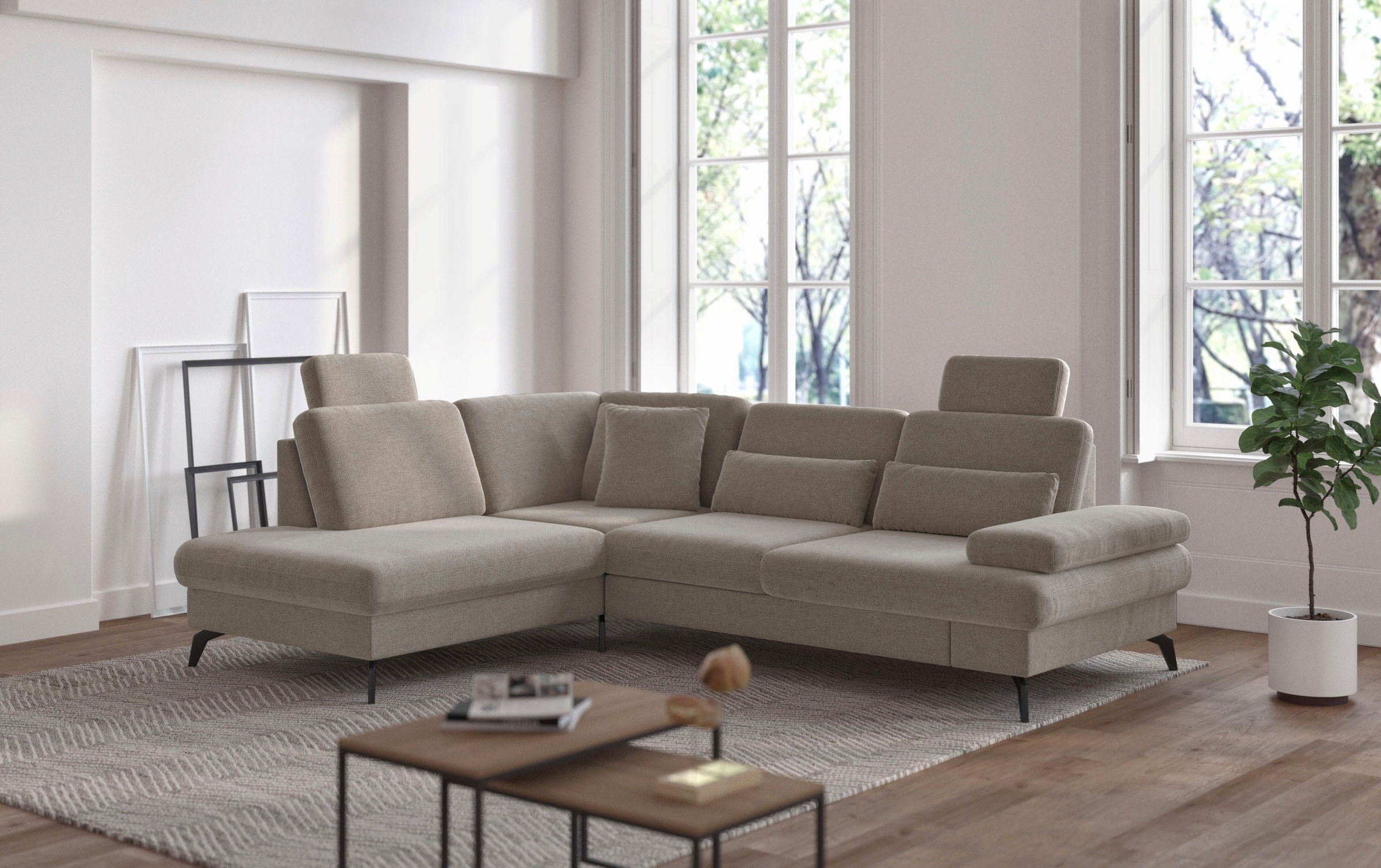 sit&more Ecksofa "Morris L-Form, inkl. Sitztiefenverstellung", wahlweise mi günstig online kaufen