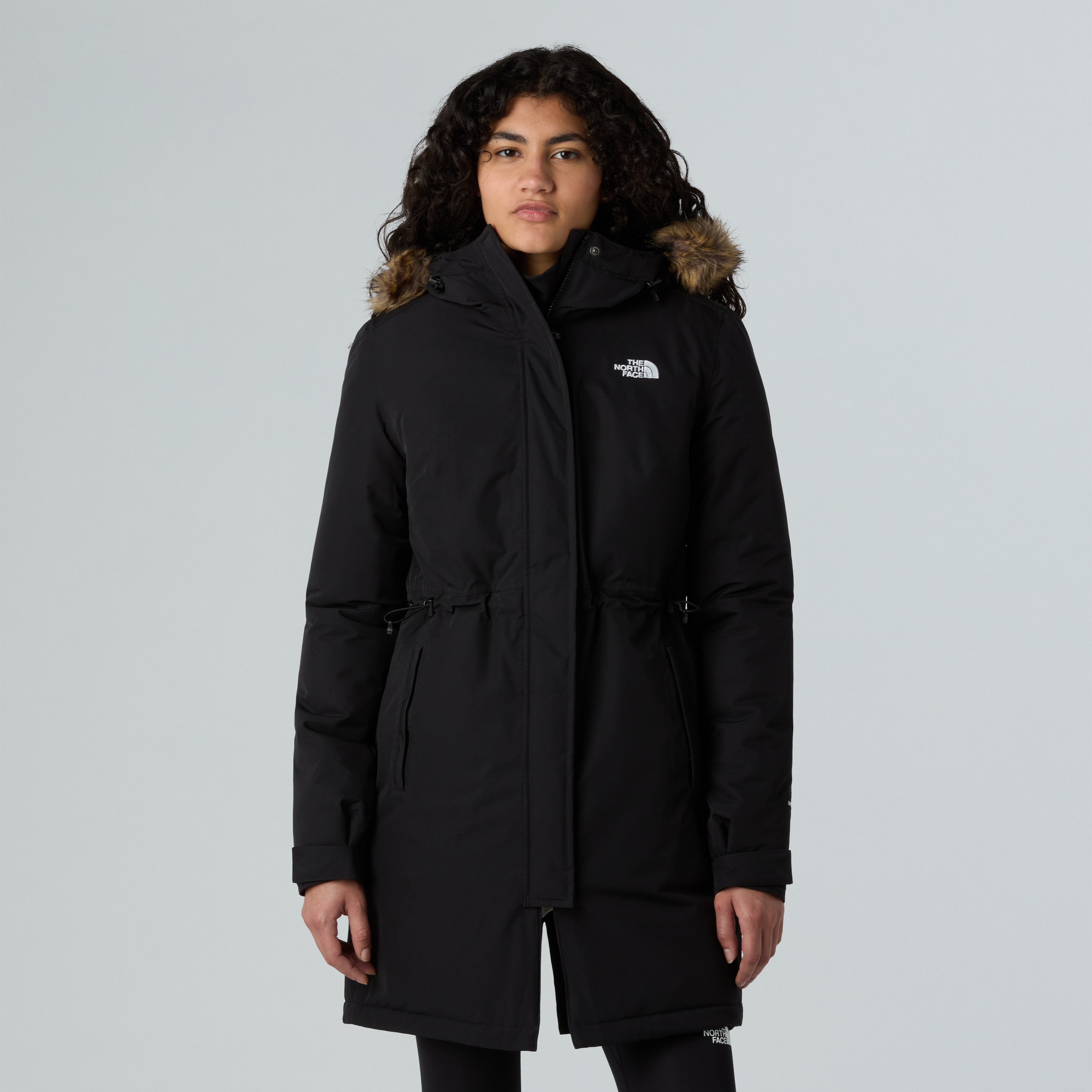 The North Face Kurzmantel "W ZANECK PARKA" mit Kapuze, ca. Mitte Oberschenkel lang