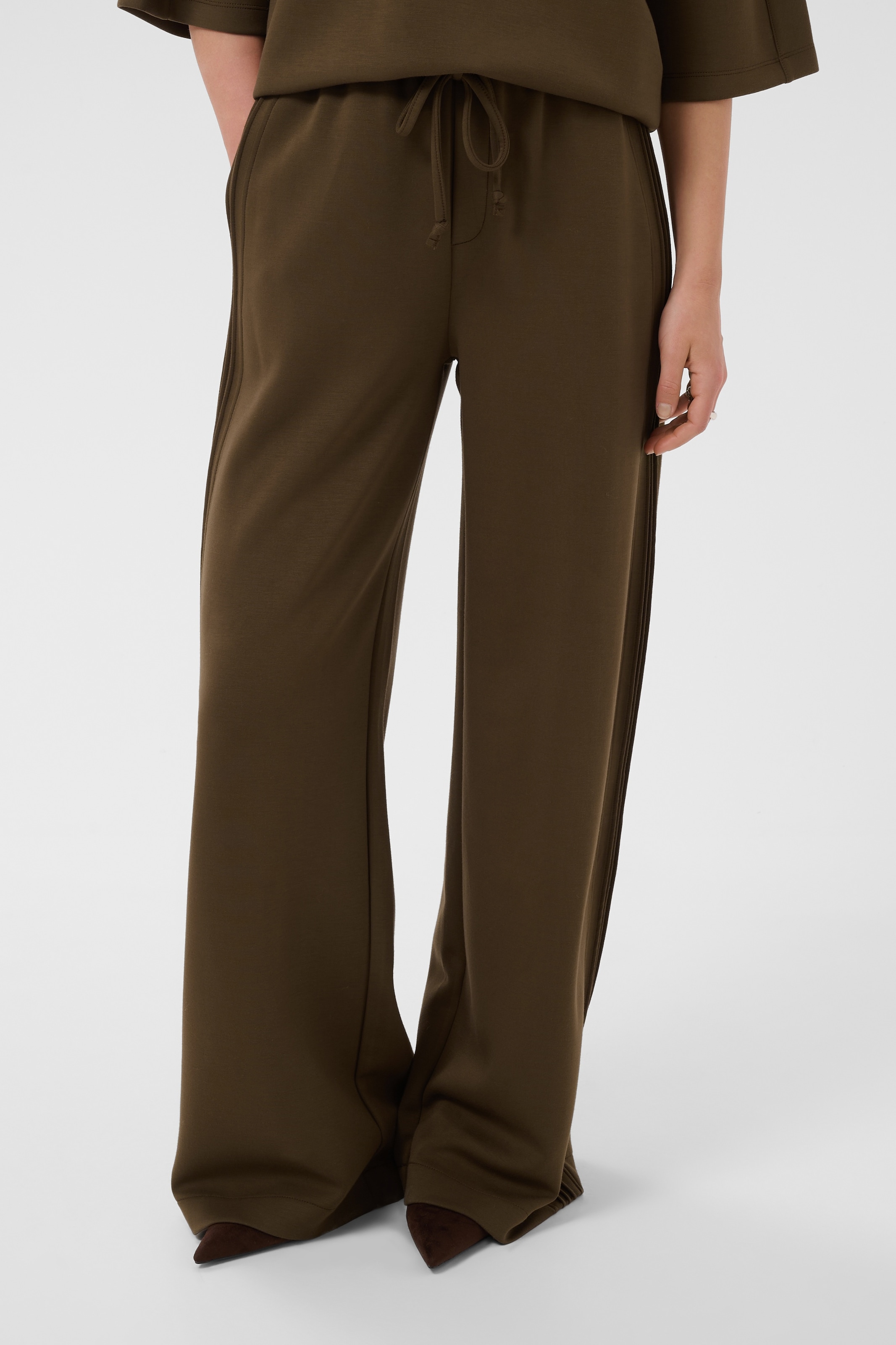 Saint Tropez Loungehose "TheoSZ Pant" Materialmix, Loose fit