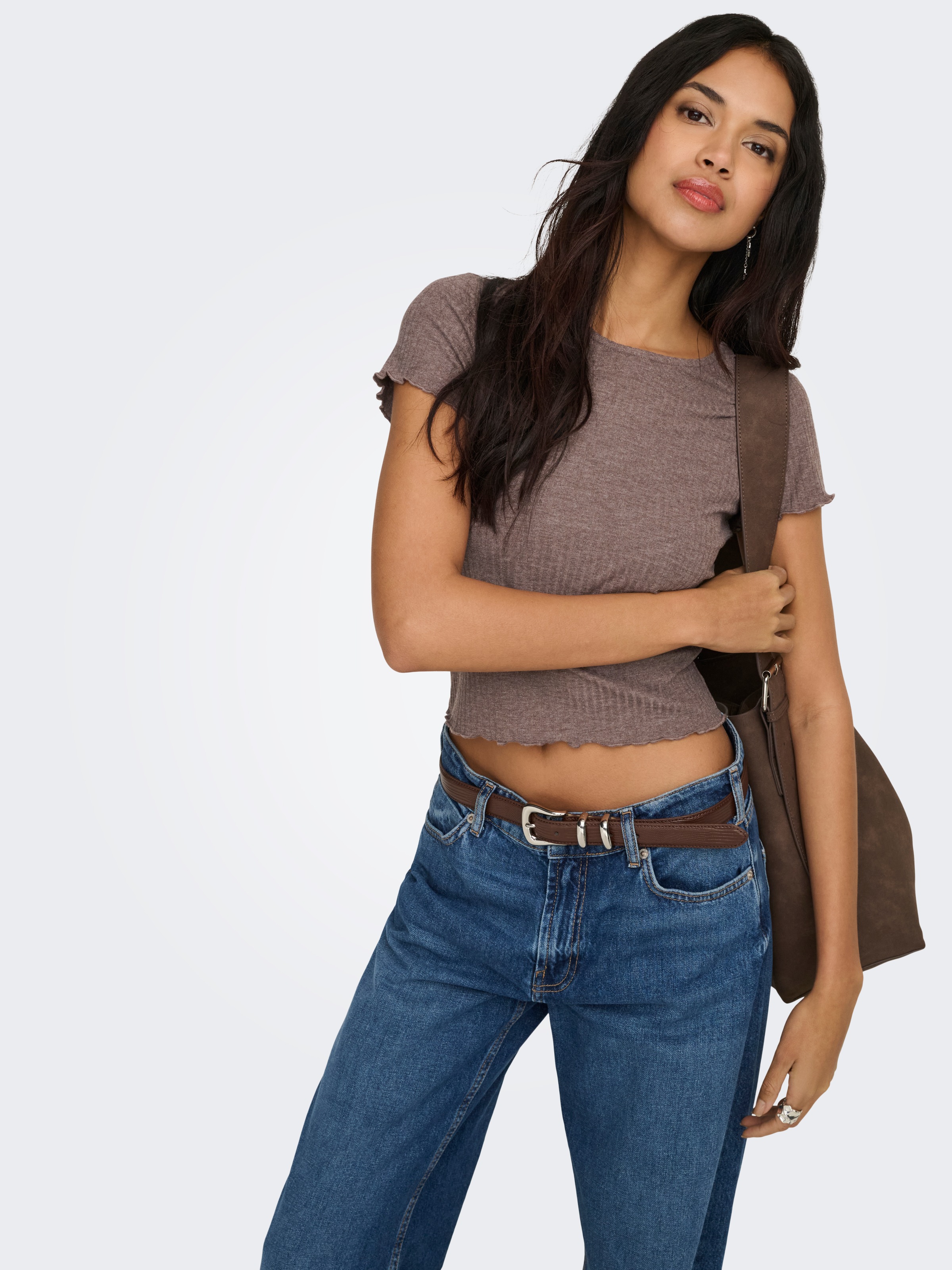 ONLY Rundhalsshirt "ONLEMMA S/S SHORT TOP NOOS JRS" Rundhals, modisch, regu günstig online kaufen