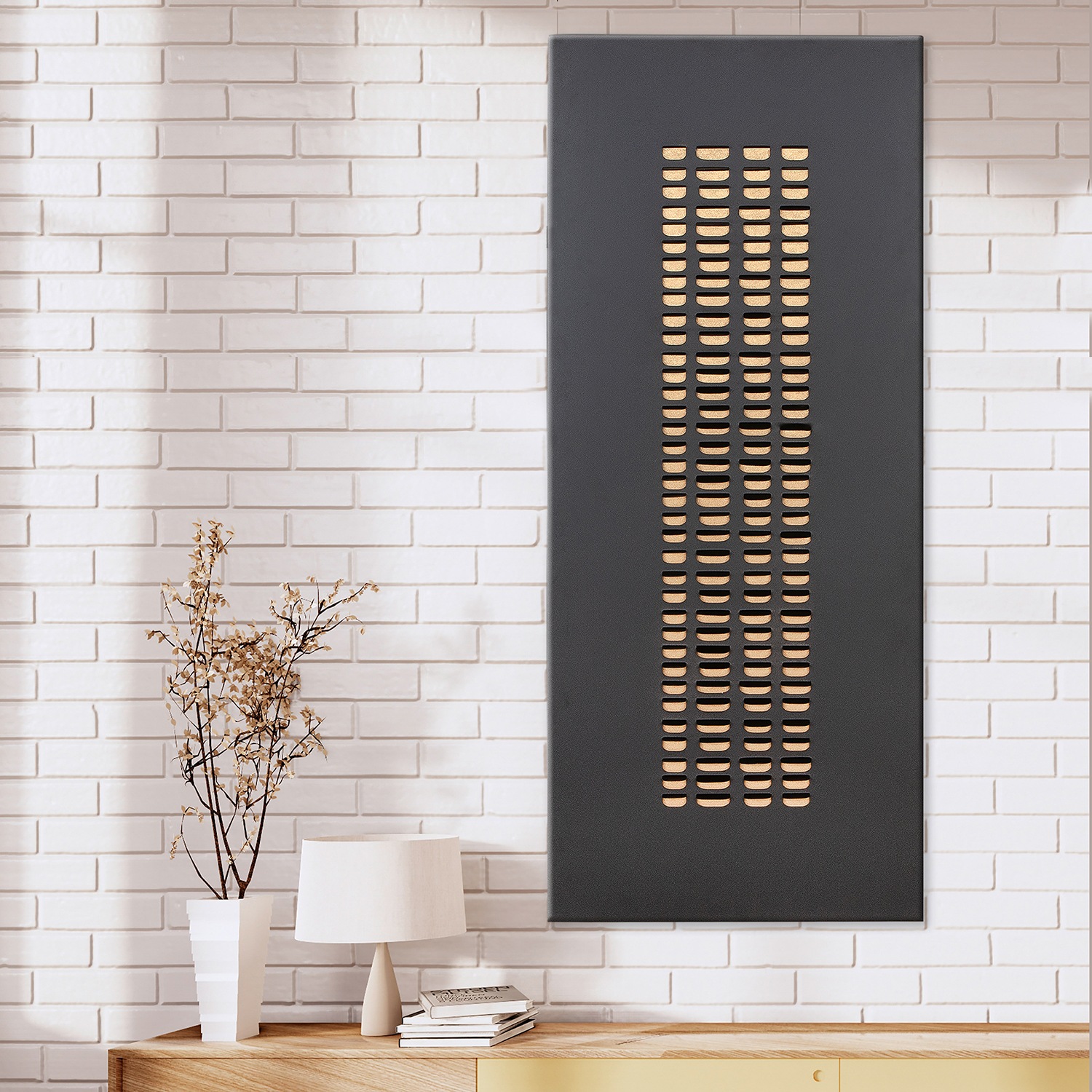 Casablanca by Gilde Wanddekoobjekt "Wandrelief rechteckig Torus schwarz H. günstig online kaufen