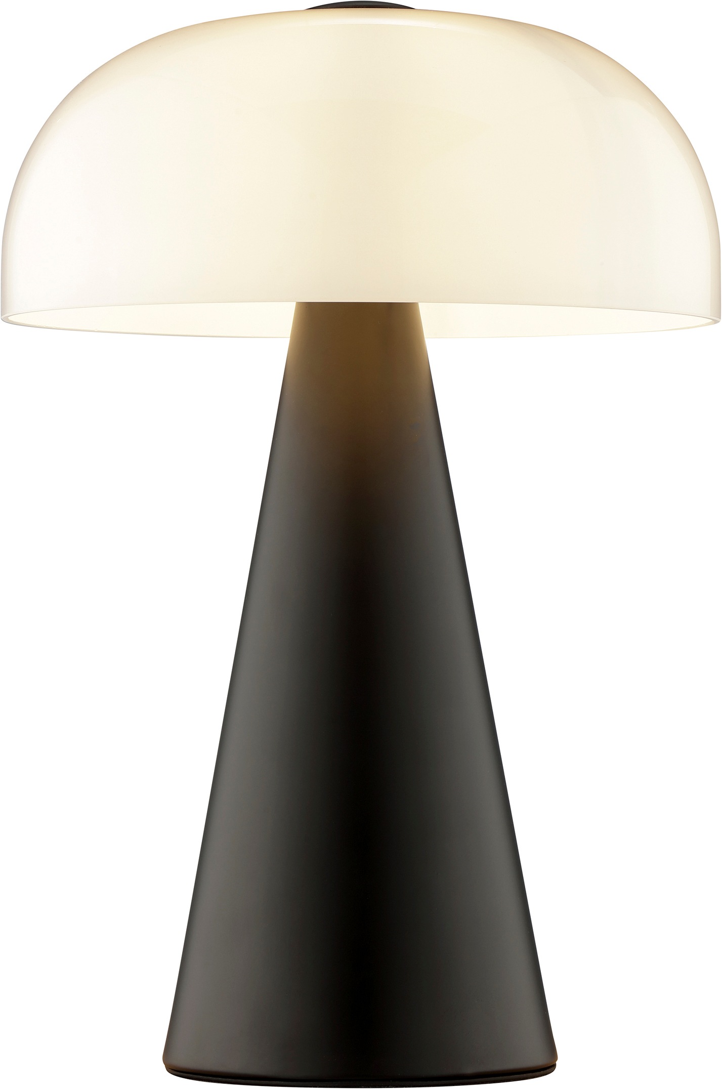 Brilliant Tischleuchte »Crescent« E14 1 Stk. Pilz Tischleuchte, 35 cm, Ø 24 cm, E14, Schalter am Kabel, schwarz