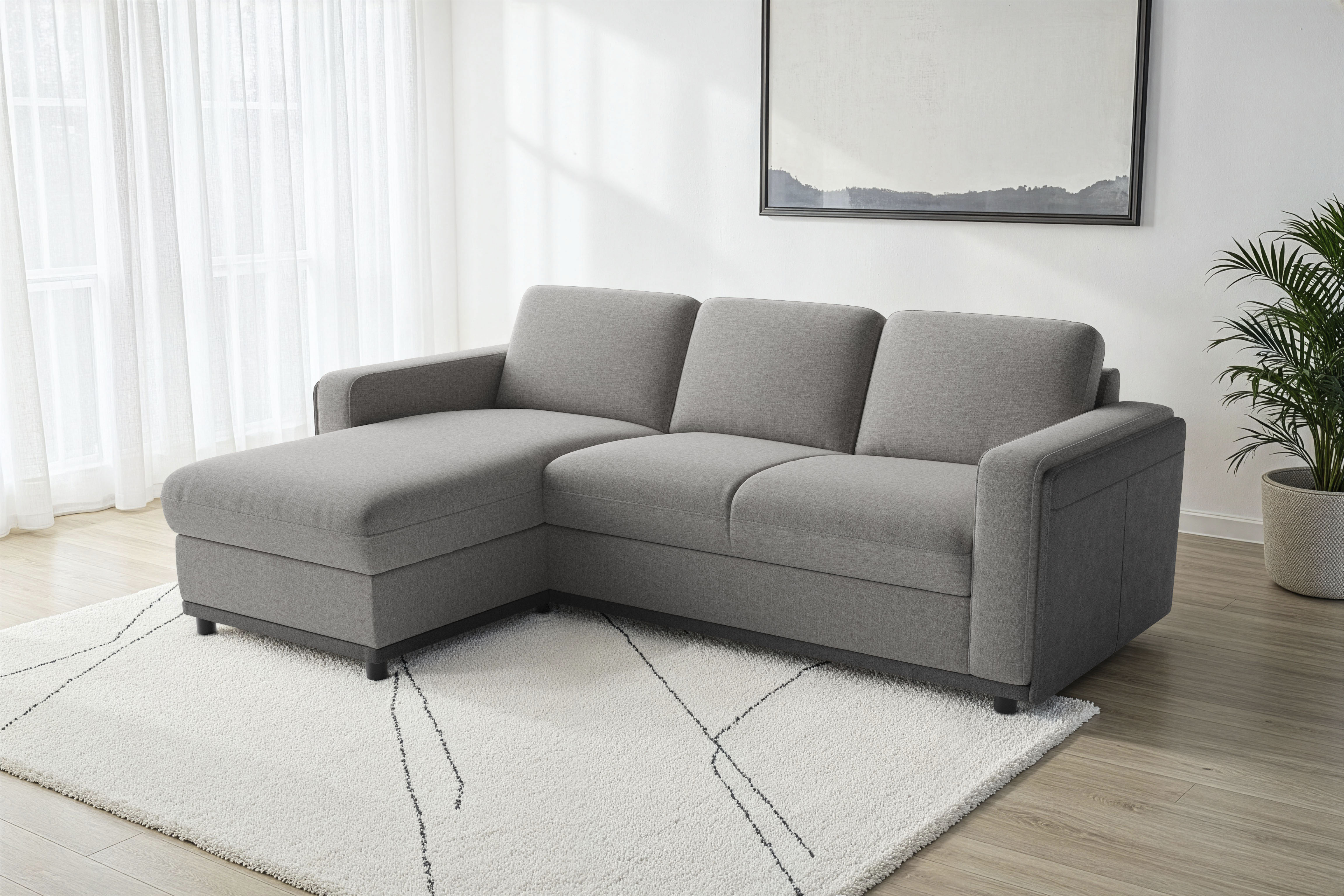 sit&more Ecksofa "Cordoba" wahlweise mit Schlaffunktion und Bettkasten oder Stauraum