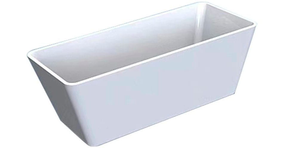 welltime Badewanne "Sagres" Höhe 60 cm mit Ablaufstöpsel verstellbare Füße Überlauf Freistehend, 170x74x60 (LxBxH), Sanitäracryl, mit Pop Up Ventil
