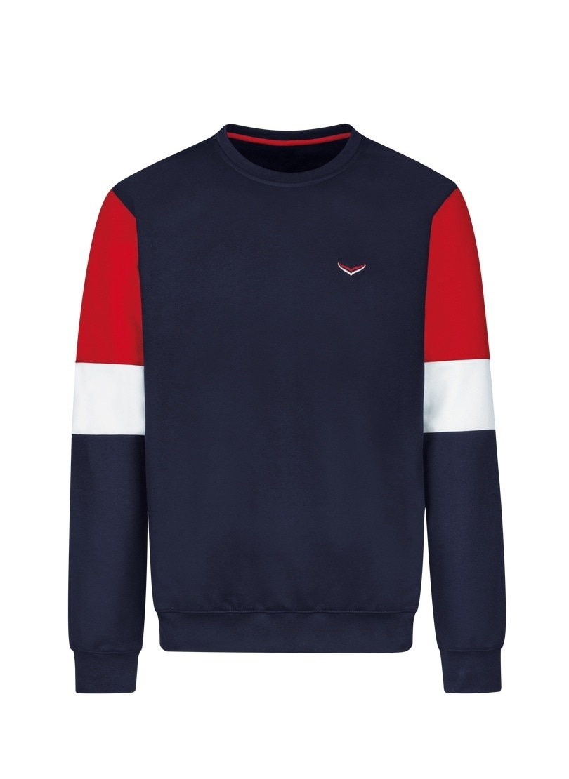 Sweatshirt »TRIGEMA Sweatshirt mit kontrastfarbigen Elementen«