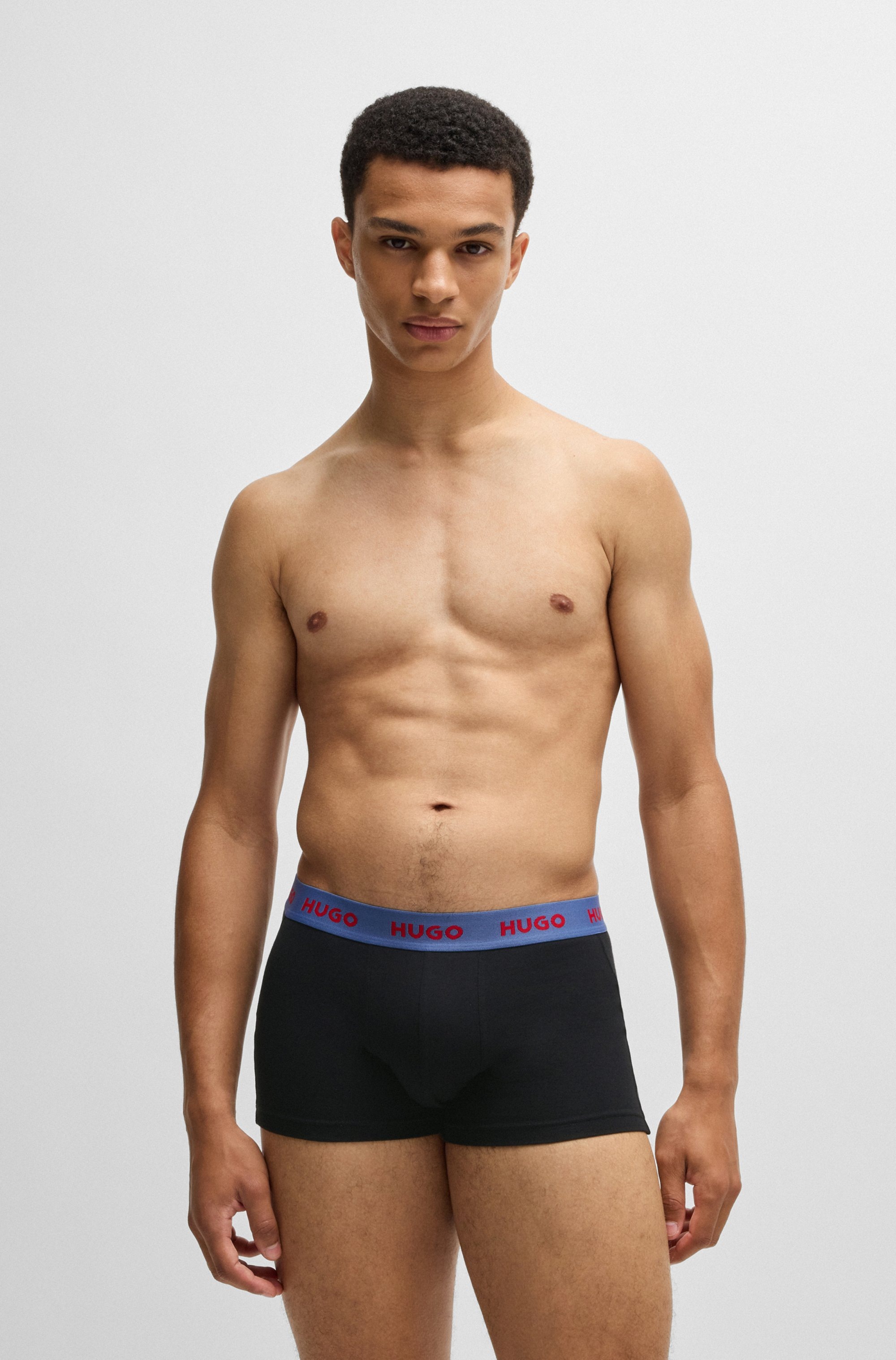 HUGO Underwear Trunk »TRUNK TRIPLET PACK«, (Packung, 3 St.), mit Logoschriftzug auf dem Bund