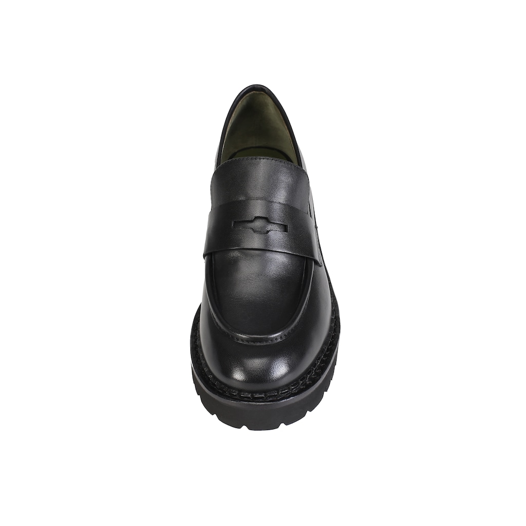 Schuhe Slipper ekonika Slipper, mit massiver Traktorsohle schwarz