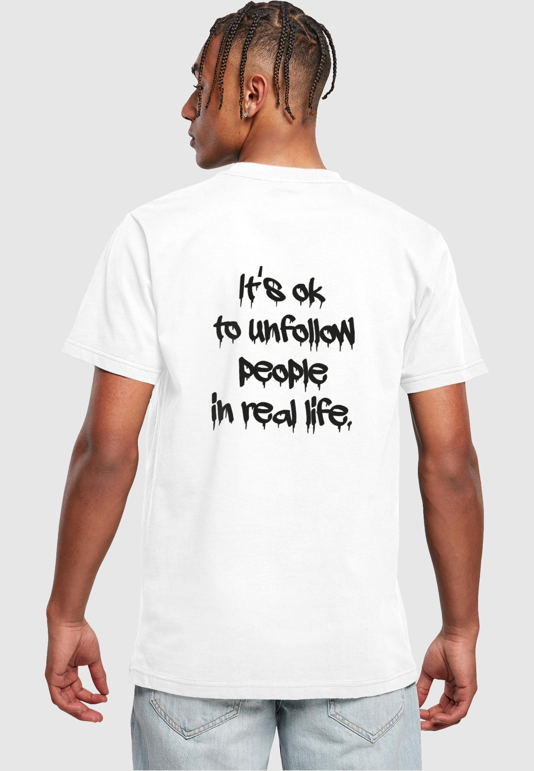 Merchcode T-Shirt »Merchcode Herren Unfollow X T-Shirt«, (1 tlg.)