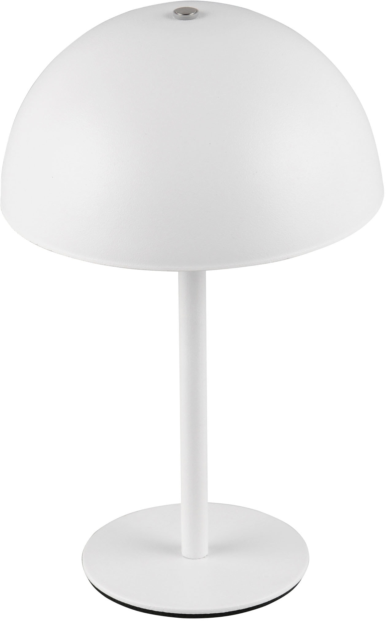 REALITY Leuchten LED Tischleuchte »MUNOZ, Akku Tischleuchte mit Touchdimmer + USB Anschluss, IP20 indoor«, 1 flammig, Leuchtmittel LED-Board | LED fest integriert, bis zu 10h Akkulaufzeit, laden per USB max 7-9h, Akku Leuchte Pilzform