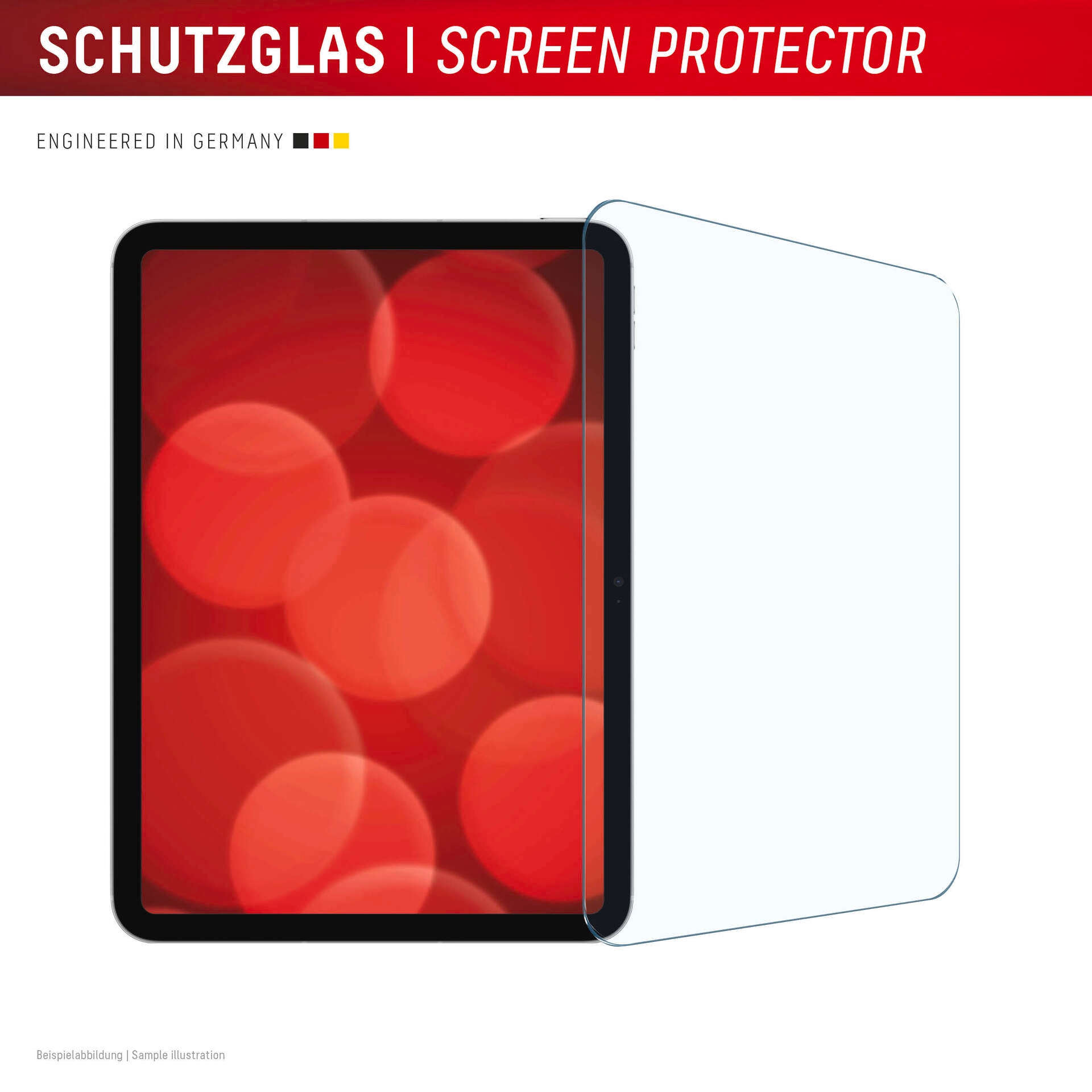 Displex Displayschutzglas »Tablet Real Glass« für Apple iPad 10,9'' (10. Gen.) Displayschutzfolie, Schutzfolie, Bildschirmschutz, kratz- & stoßfest