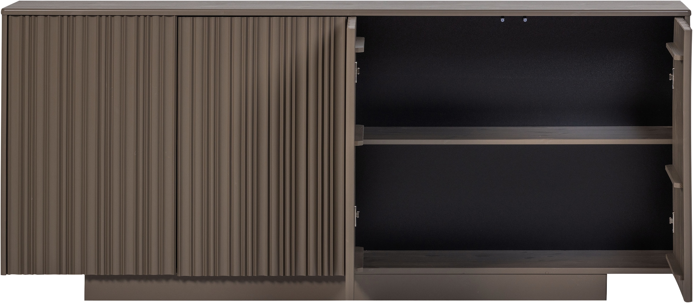 WOOOD Sideboard »Nova mit FSC®-Mix Massivkiefer und Dämpfung Funktion 200 x 40 x 85 cm« Tragkraft 15 kg pro boden, sichtbare Maserung, einfach zu montieren