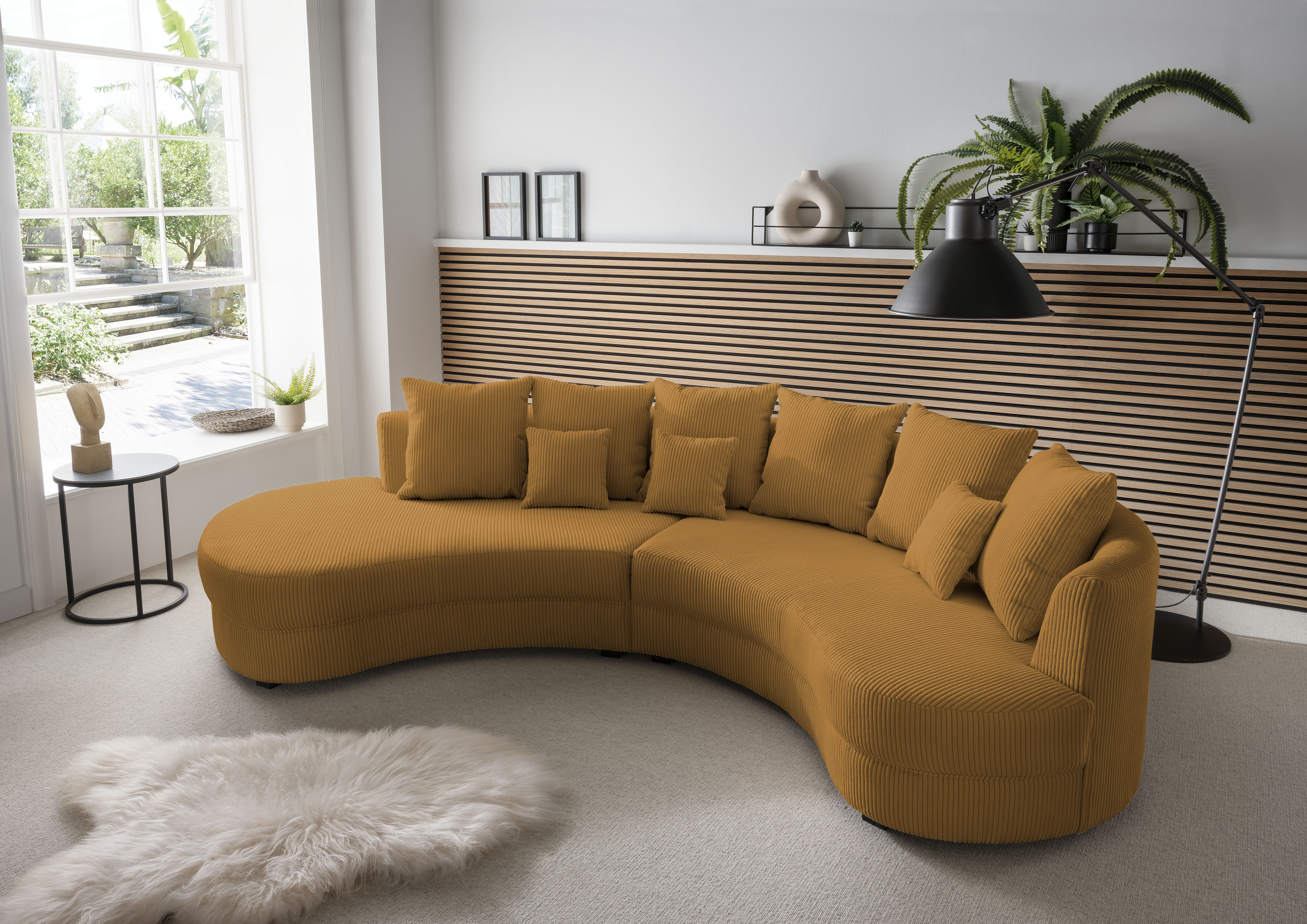 Home affaire Ecksofa "Lazio modern und bequem, schmale Armlehnen, tolle Detailverarbeitung" zwei verschiedene Fußfarben wählbar