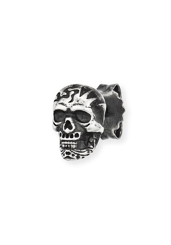 Single-Ohrstecker »925/-Sterling Silber Totenkopf«