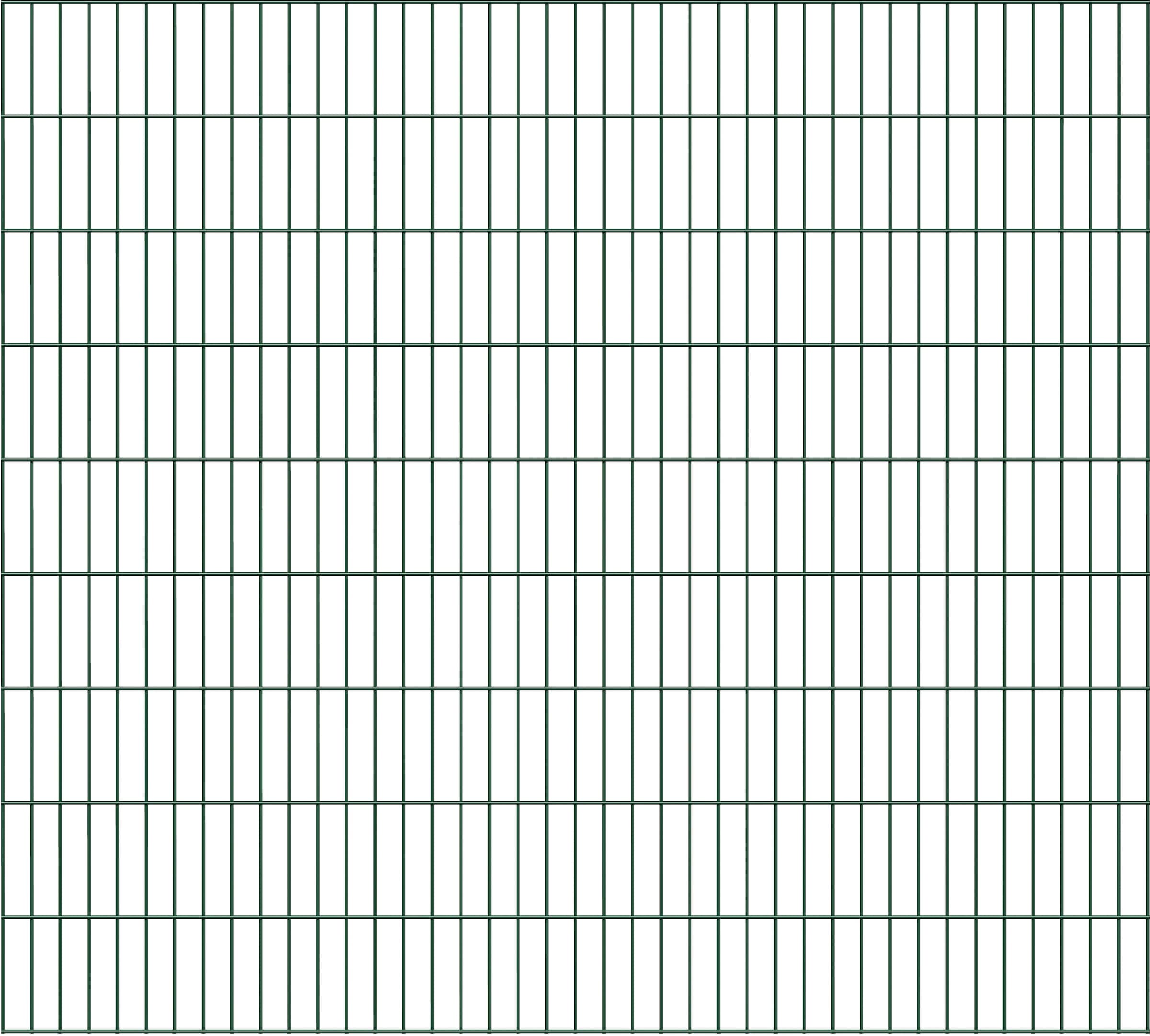 Alberts Doppelstabmattenzaun "Doppelstab-Gittermatte 6/5/6", LxH: 200x180 c günstig online kaufen