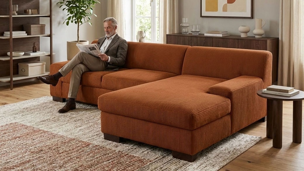 OTTO home "Faxxe 268 x 153 cm, auch mit Schlaffunktion" aus haustierfreundlichem Pet Friendly Cord, L-Form