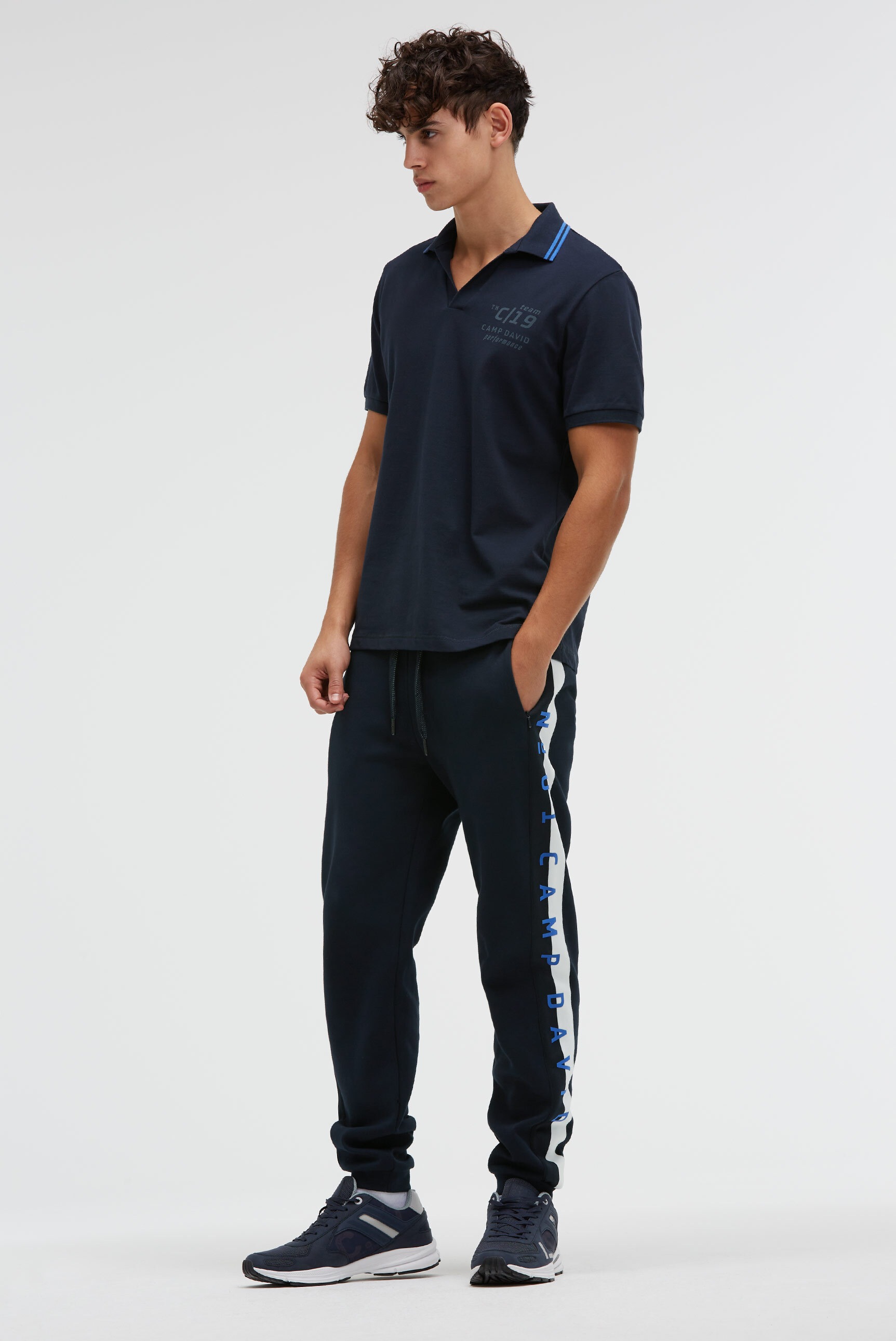 CAMP DAVID Poloshirt mit reflektierenden Details