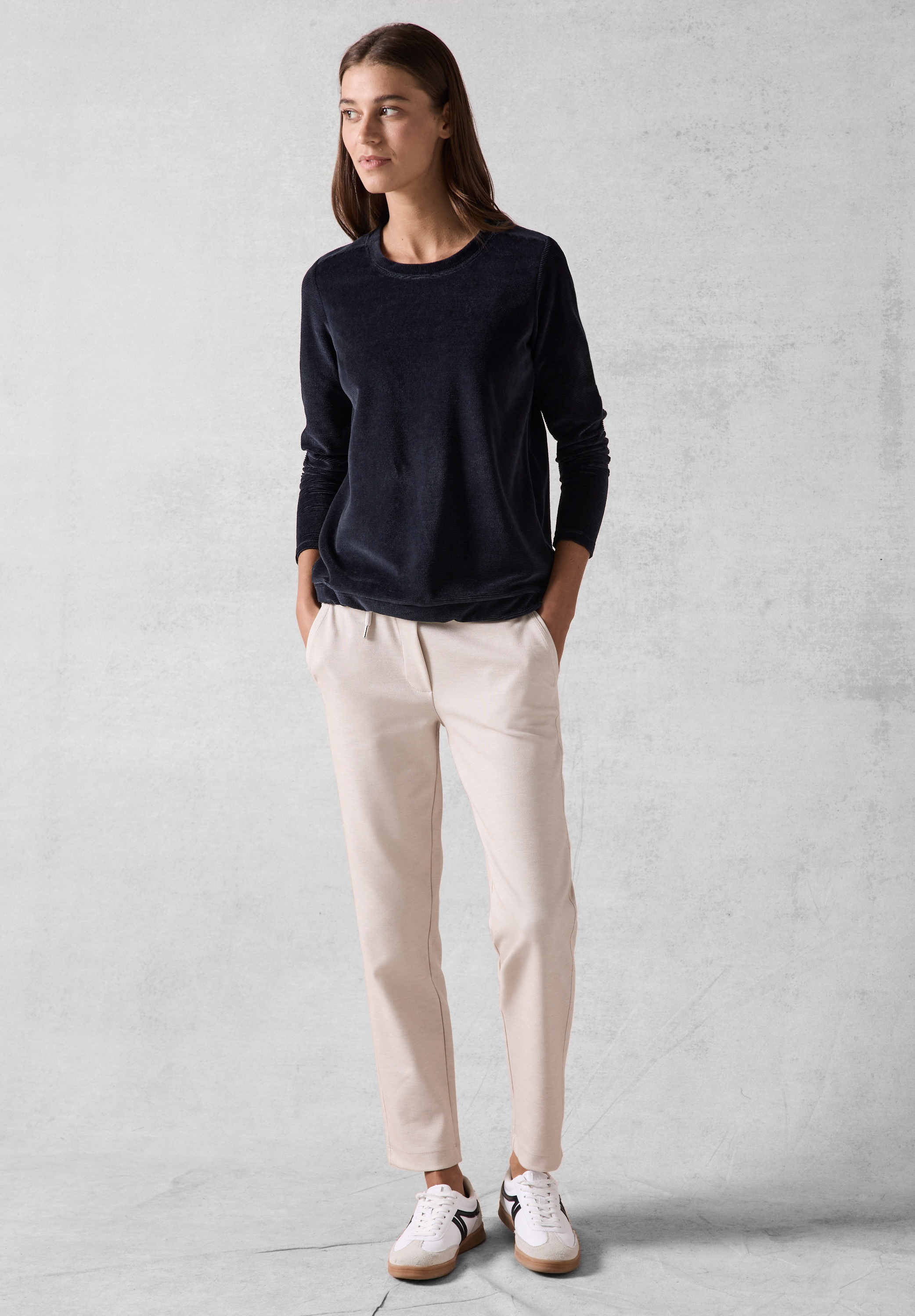 Cecil Langarmshirt, mit Tunnelzug am Saum