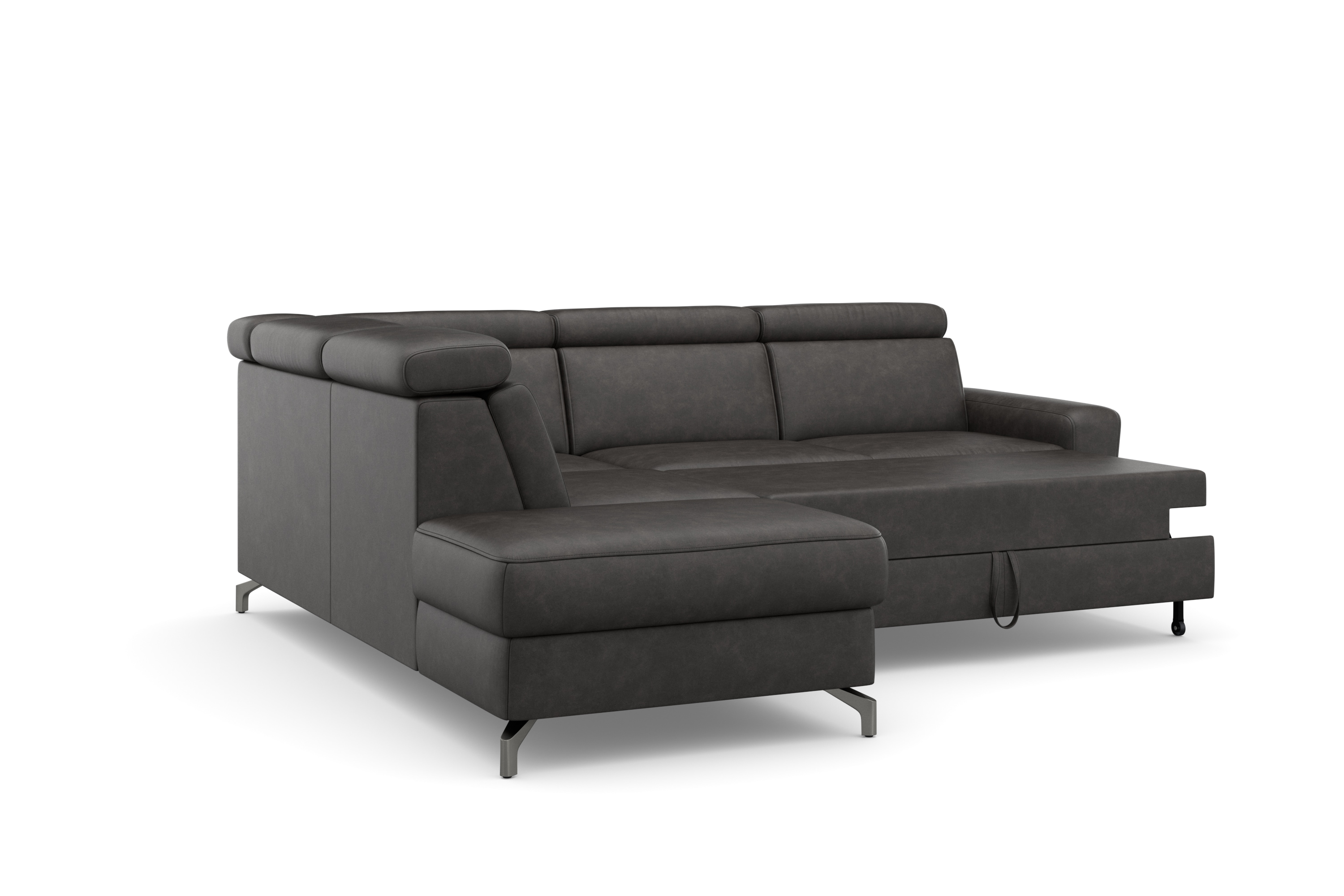 Thumbnail - sit&more Ecksofa "Scarlett L-Form" inklusive Kopfteilverstellung, wahlweise mit Bettfunktion, Bettkasten