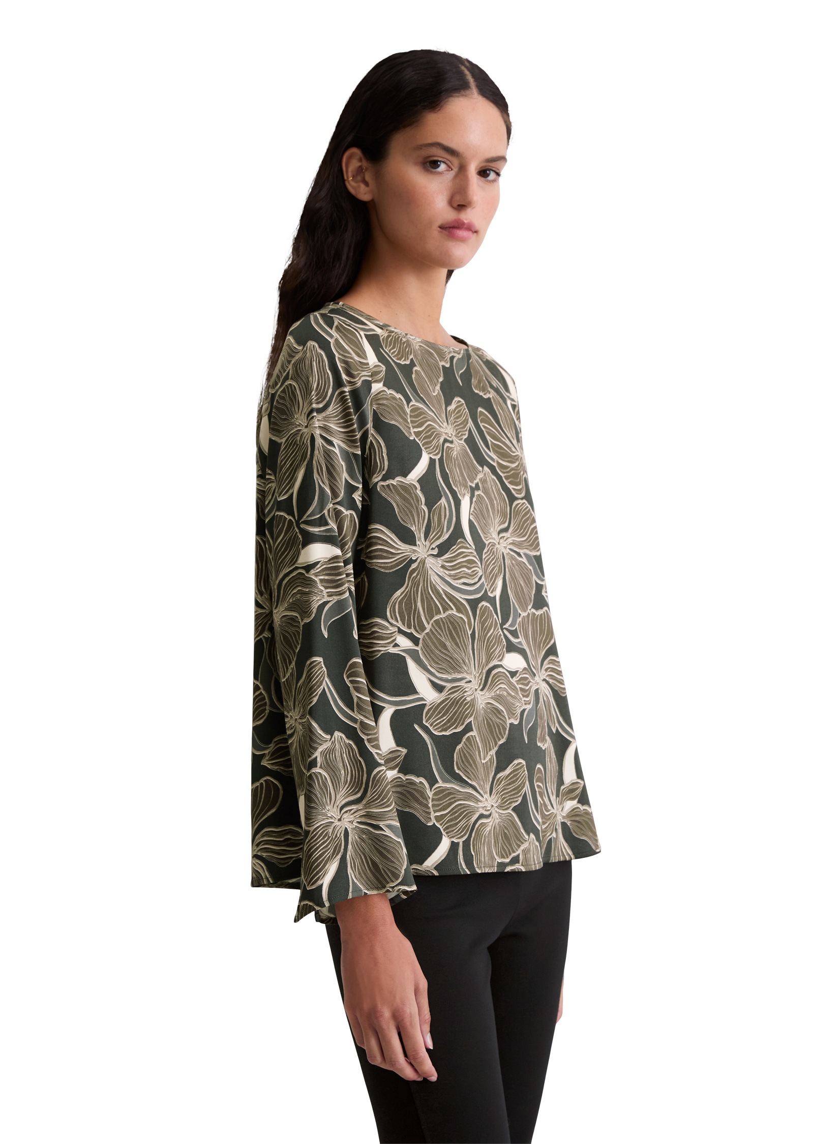 Marc O'Polo Langarmbluse »aus Viskose-Satin-Stretch«