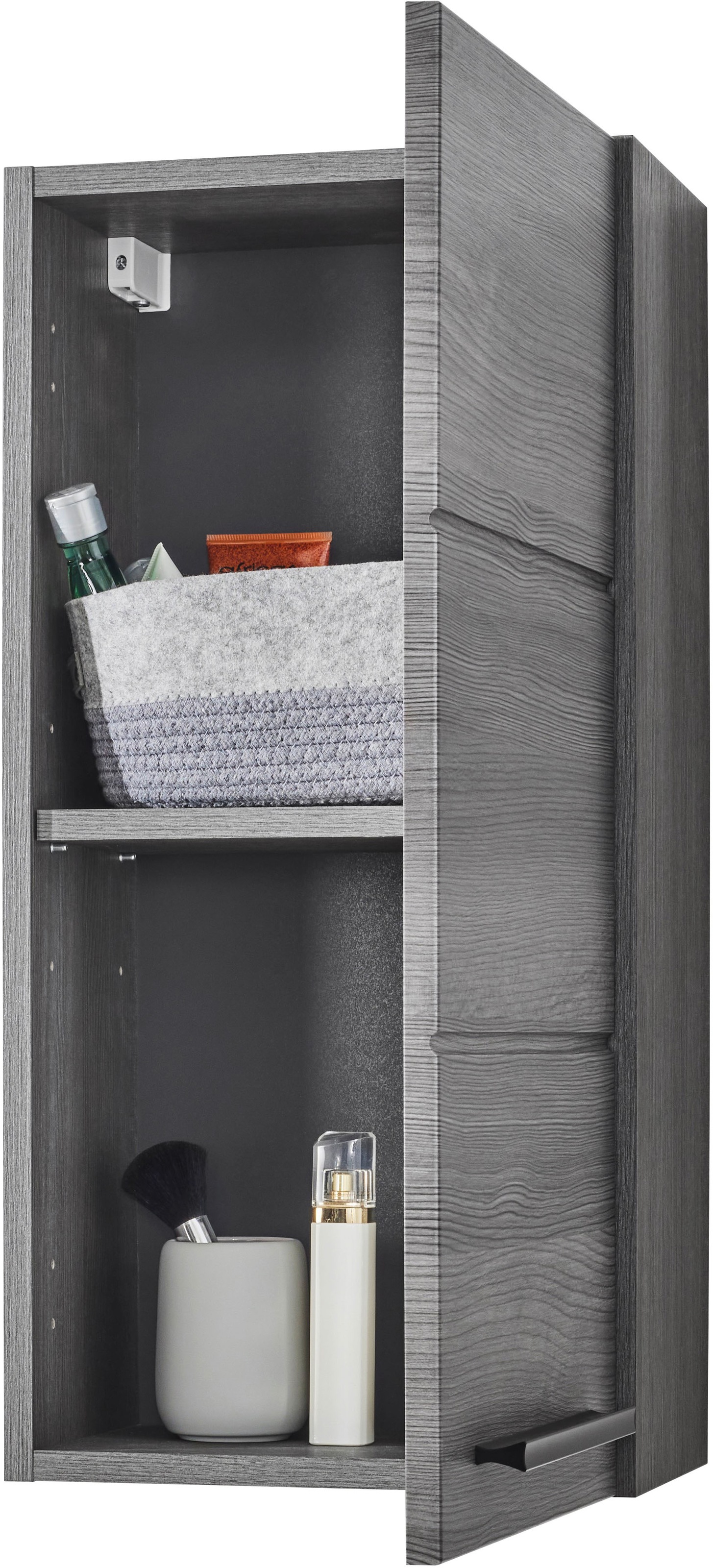 BASIC by Balculina Hängeschrank »Silver, Badezimmerschrank BxHxT 34x70x23«, (1 St.), Breite 34cm, Tür L/R monierbar, FSC-Mix 70%