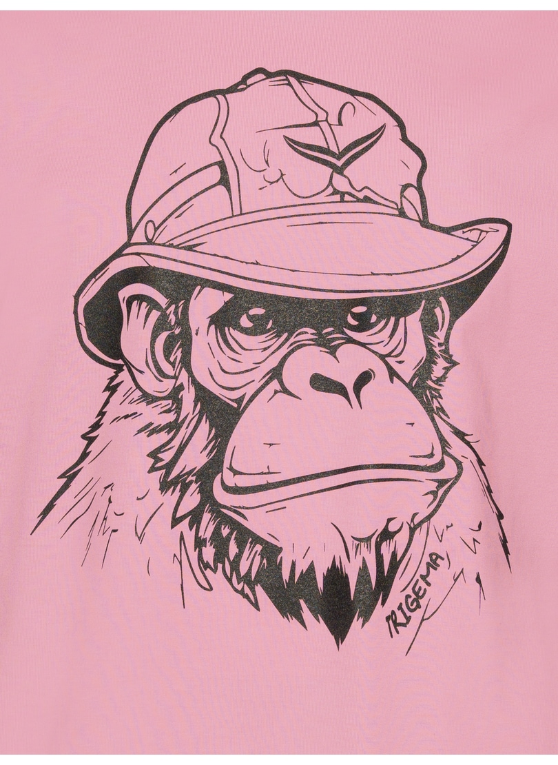 Trigema T-Shirt »TRIGEMA T-Shirt mit Affen-Printmotiv«, (1 tlg.)