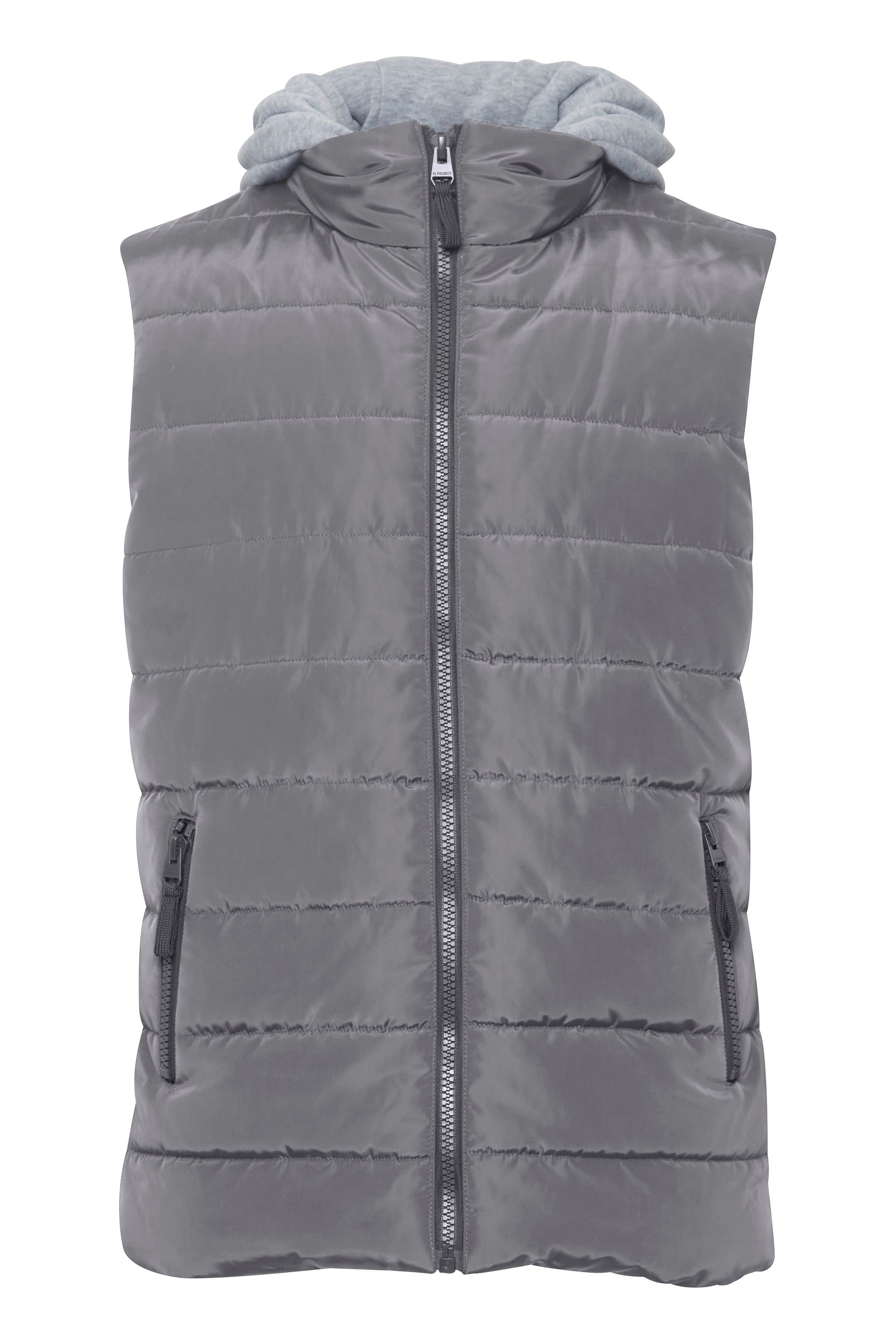 Kurzweste 11 PROJECT "Kurzweste PREbbe", Herren, Gr. L, grau (iron gate), Obermaterial: 100% Polyester PES., Westen