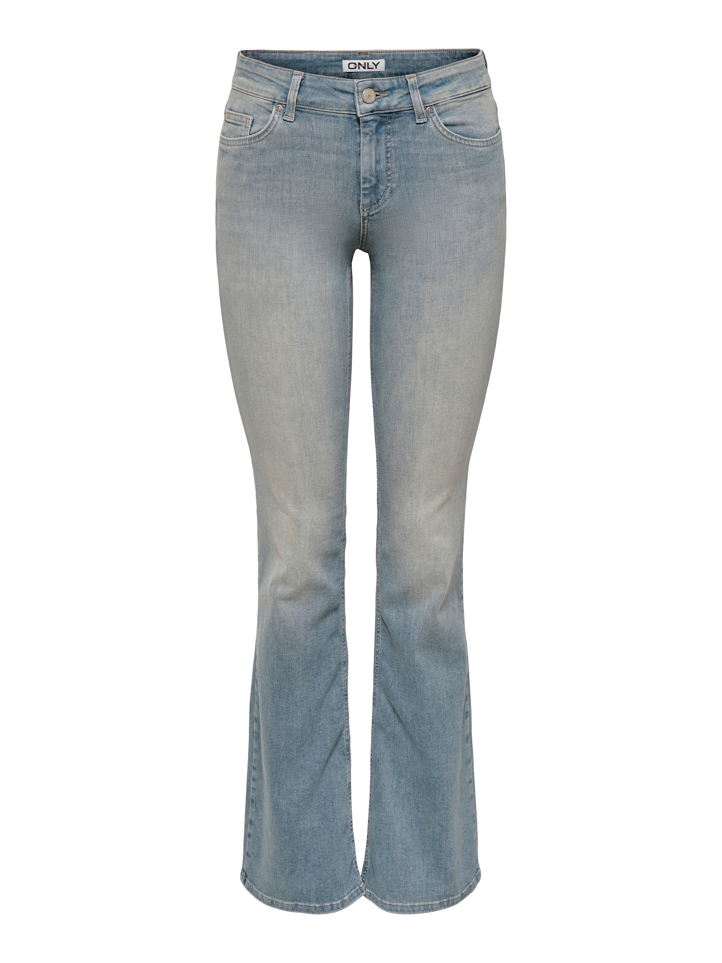 Only Bootcut-Jeans "Onlblush Mid Flared Dnm REA638" Baumwollmischung, Bootcut Fit