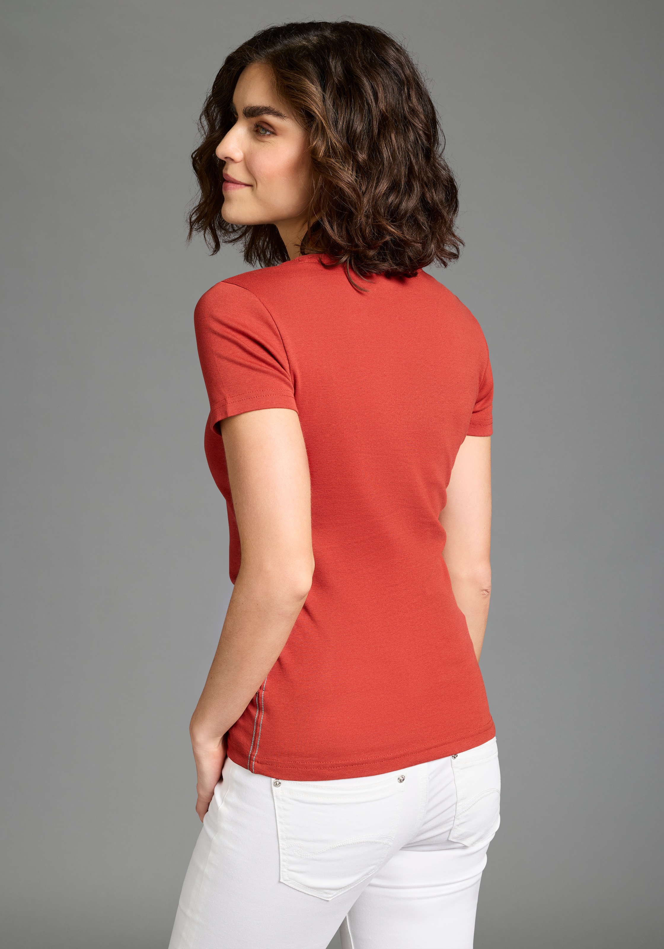 KangaROOS Kurzarmshirt Logo Print günstig online kaufen