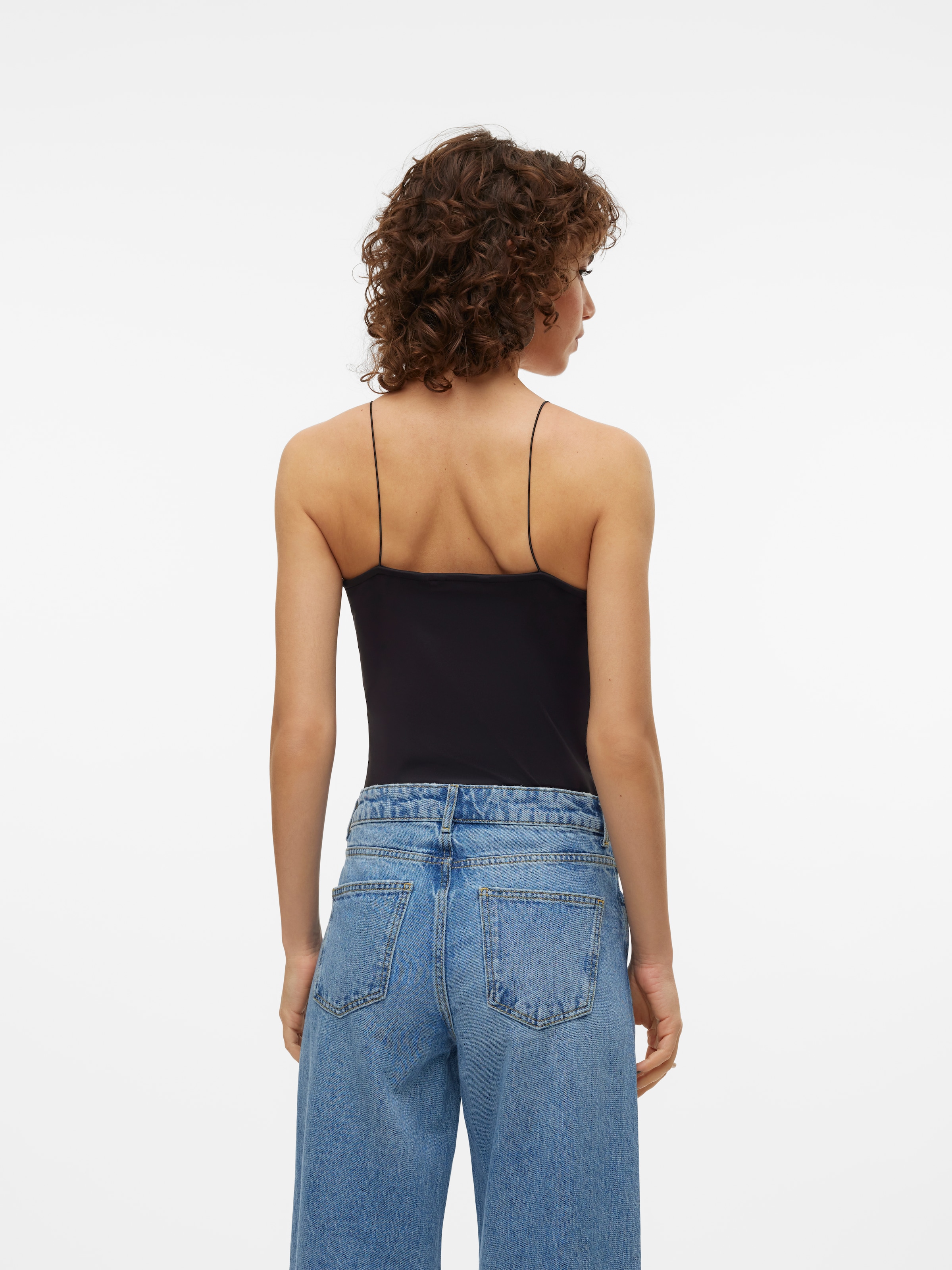 Vero Moda Spaghettitop »VMMILLION SHORT SINGLET TOP JRS NOOS« Materialmix