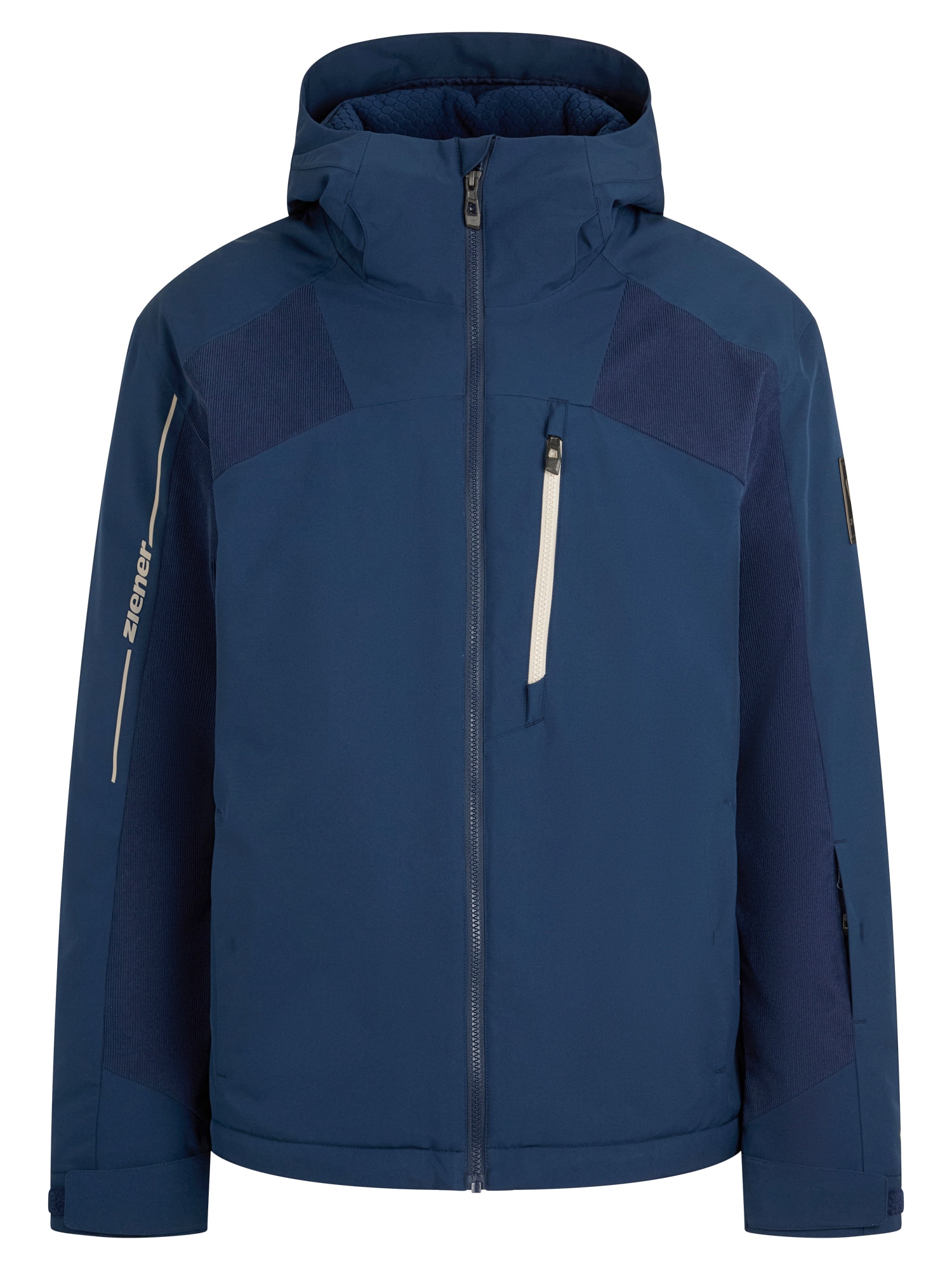 Ziener Skijacke "TAPTI-Z AQUASHIELD HERREN" wasserdicht, winddicht, atmungsaktiv, elastisch, Kapuze