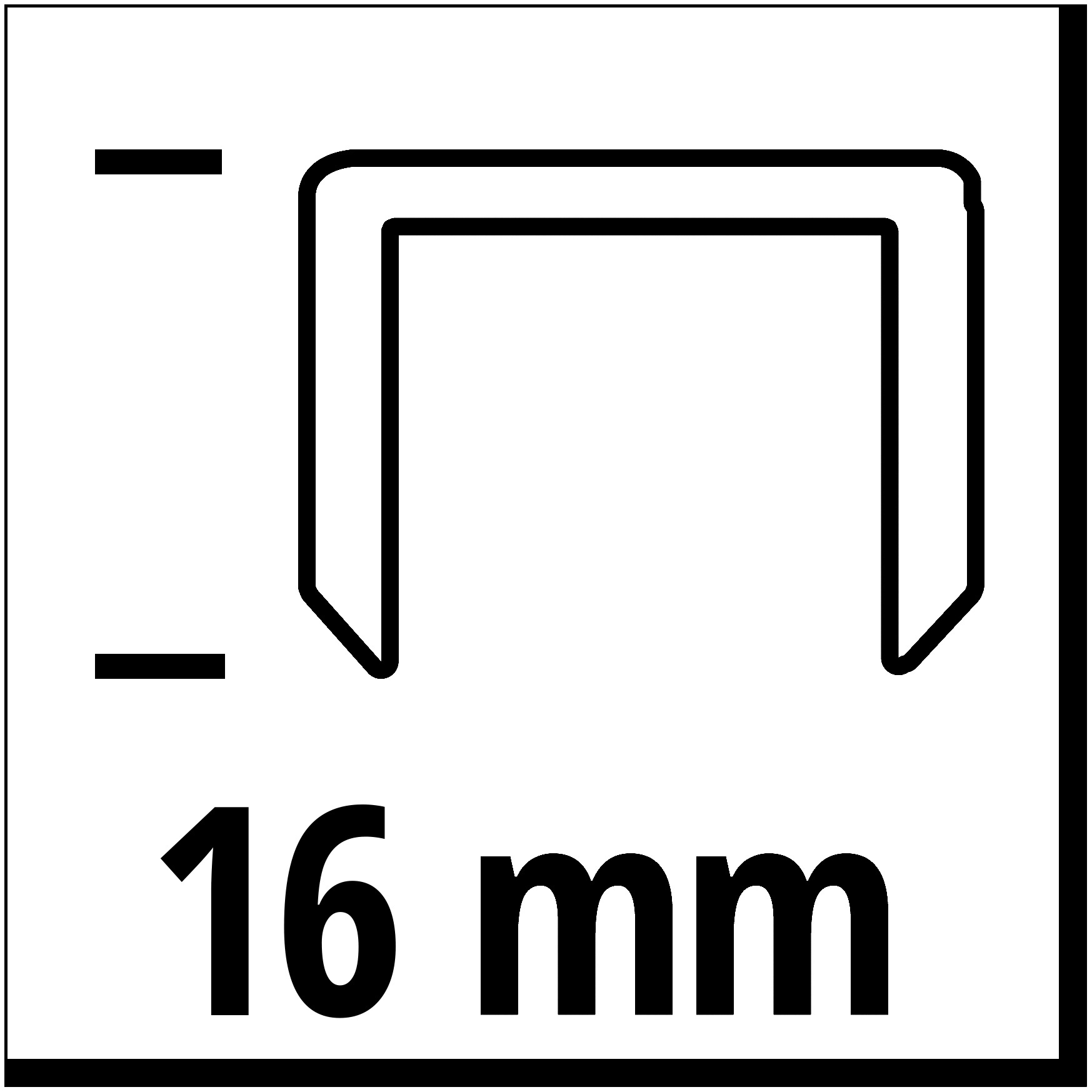 Einhell Tackerklammer »4137855«, (Set), Druckluft-Tacker-Zubehör Klammern, 3000 Stk., 5,7x16mm