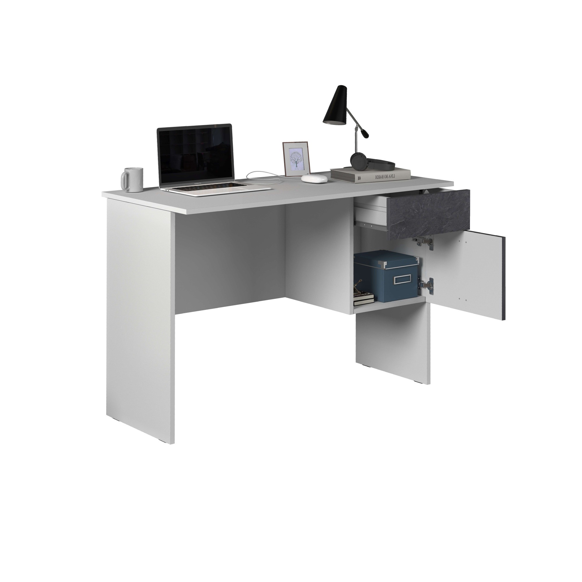 Thumbnail - INOSIGN Schreibtisch "Coro, kleiner Computertisch, Bürotisch", mit 1 Tür & 1 Schublade, Breite 110 cm, Made in Italy