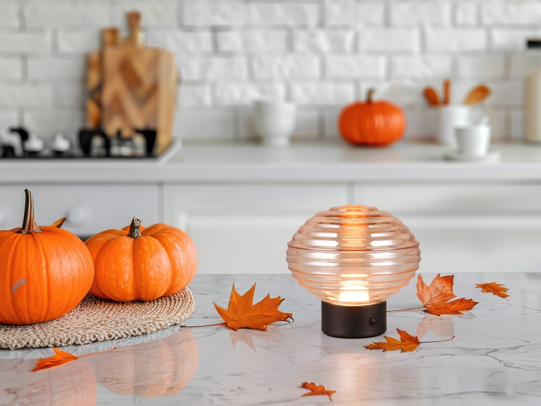 REALITY Leuchten LED Tischleuchte »EARL«, 1 flammig, Leuchtmittel LED-Board | LED fest integriert, kabellose Akku Tischlampe, Glasschirm, USB-C Ladekabel, Touchdimmer