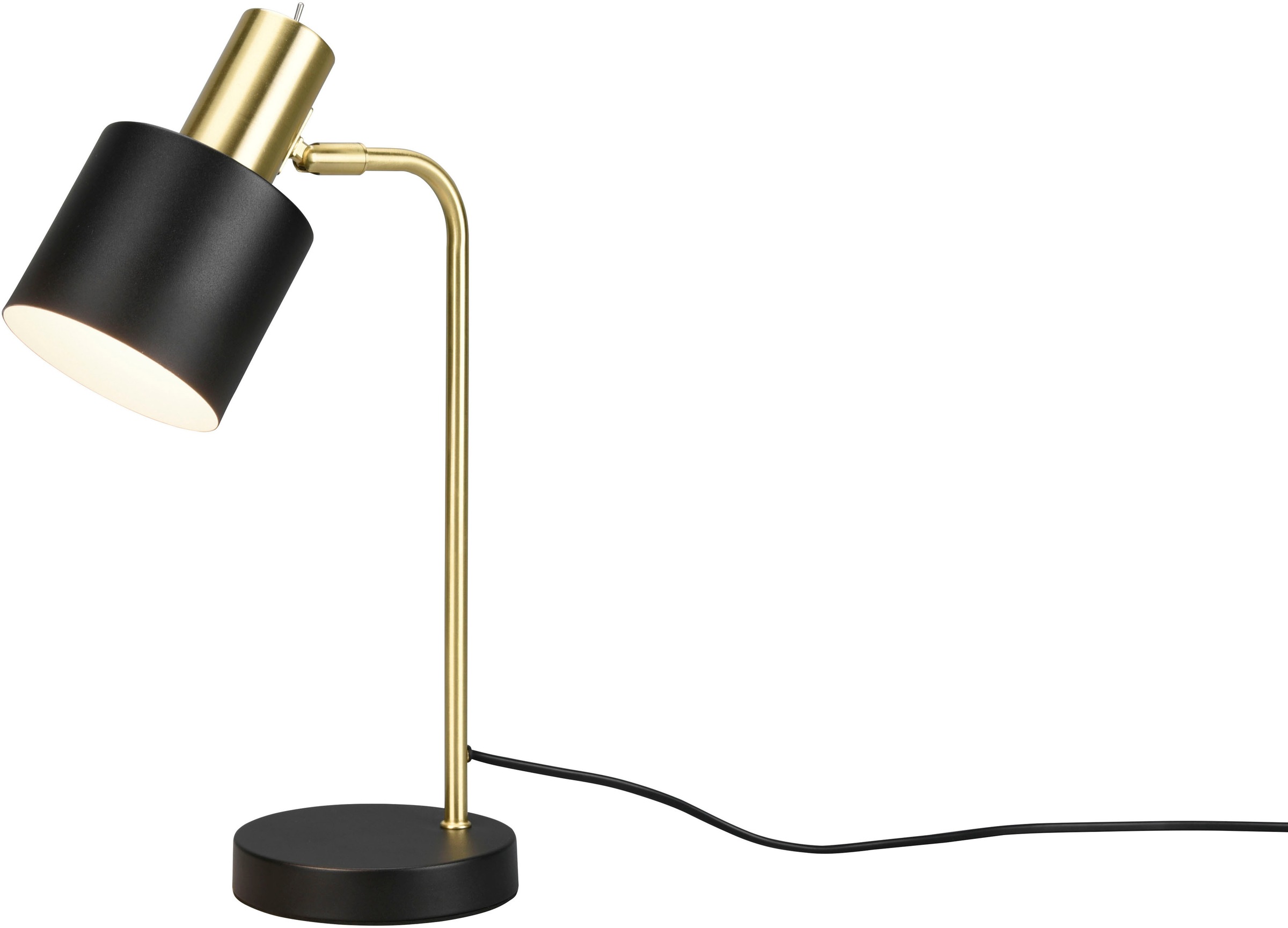 TRIO Leuchten Schreibtischlampe »Adam«, 1 flammig-flammig, Tischleuchte 43cm, exkl 1xE14 max 10W, Kippschalter am Metallschirm