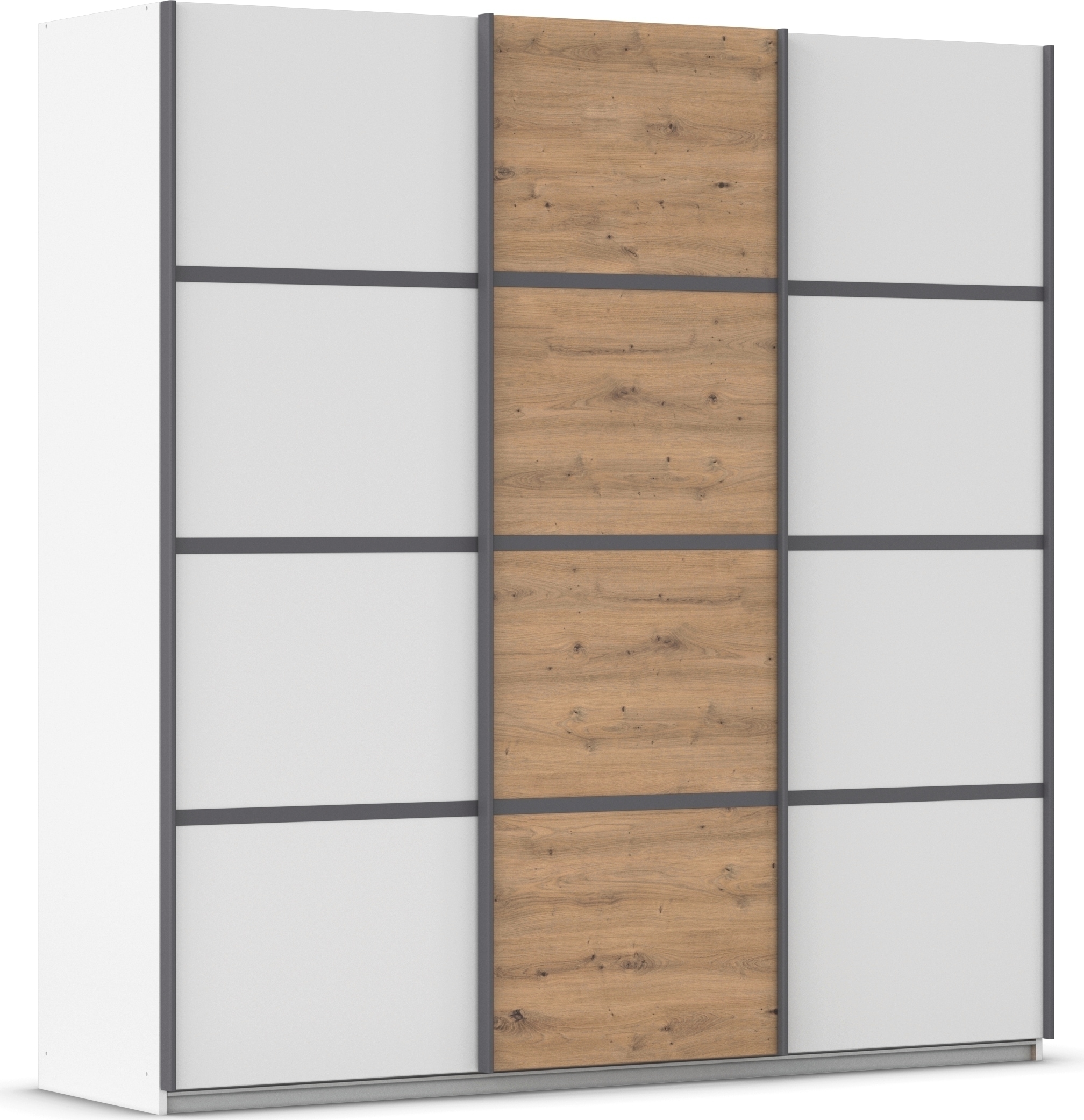 OTTO home Kleiderschrank "Mehrzweckschrank Aktenschrank Möbel Mietswohnung Schlafzimmer AVOLA" 3 verschiedene Ausstattungen BASIC/CLASSIC/PREMIUM (inkl. SOFT-CLOSE), mit eleganten Zierleisten in Chrom, Schwarz oder Weiß MADE IN GERMANY