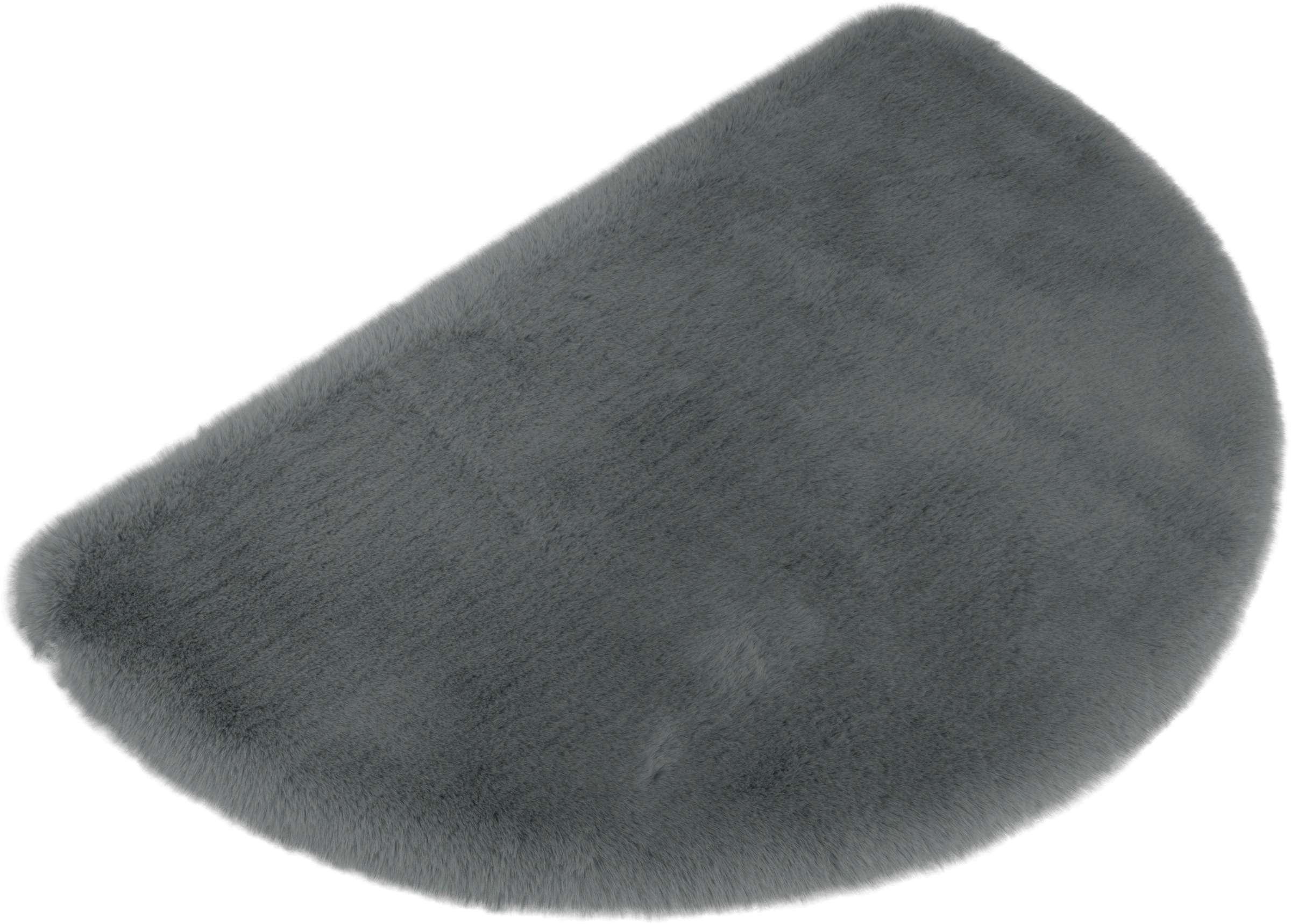 my home Badematte »Rabbit Badematten, Badvorleger, Badezimmer Teppich«, rutschhemmend beschichtet, strapazierfähig-fußbodenheizungsgeeignet-schnell trocknend, Kaninchenfell-Haptik, Badteppich, rechteckig, rund & als 3-tlg. Set