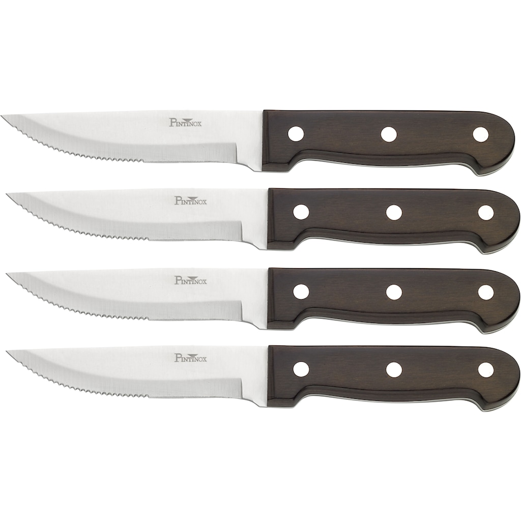 PINTINOX Steakmesser »P.Wood«, (Set, 4 tlg.)