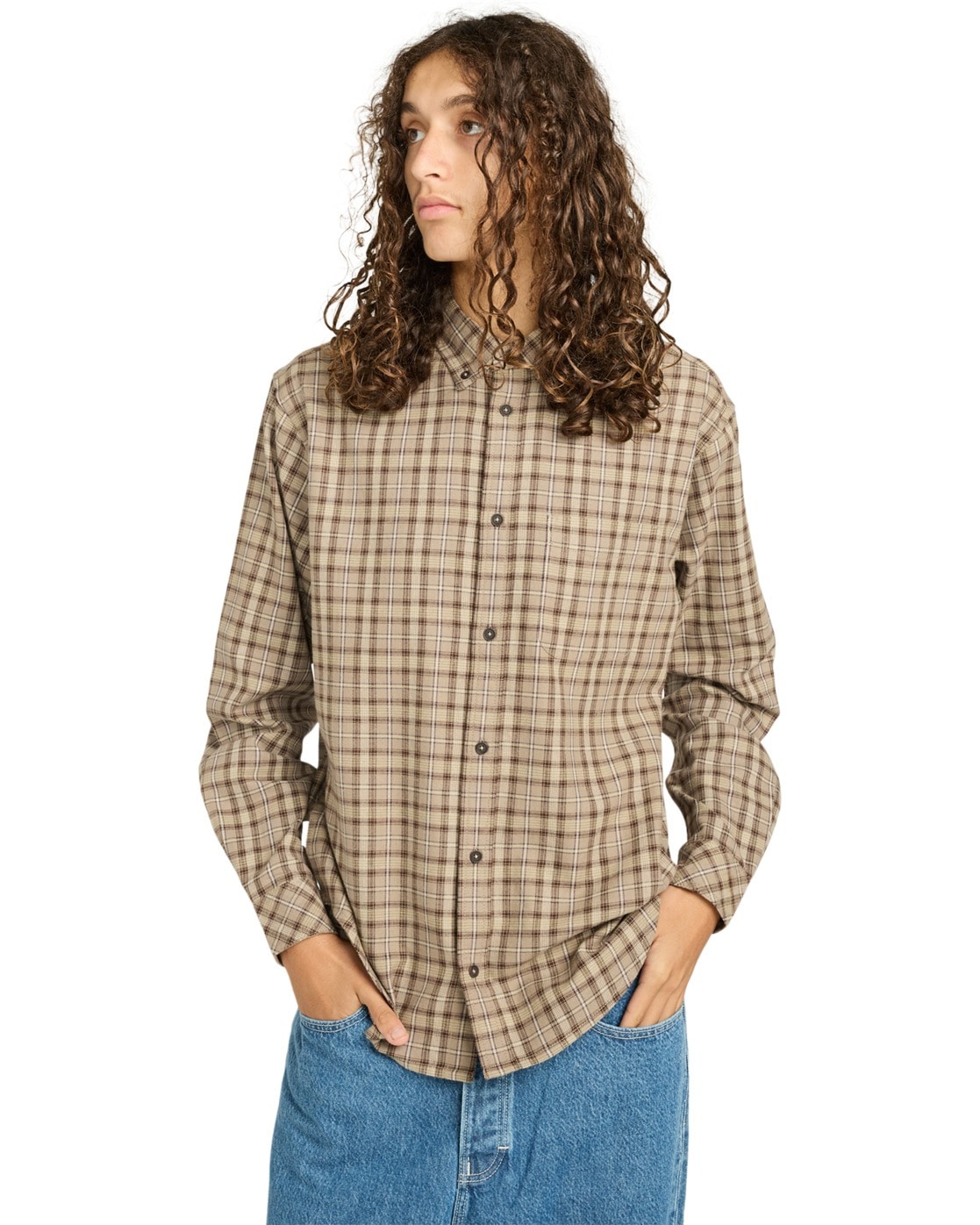 Element Langarmhemd "Button Down Regular Flannel" günstig online kaufen