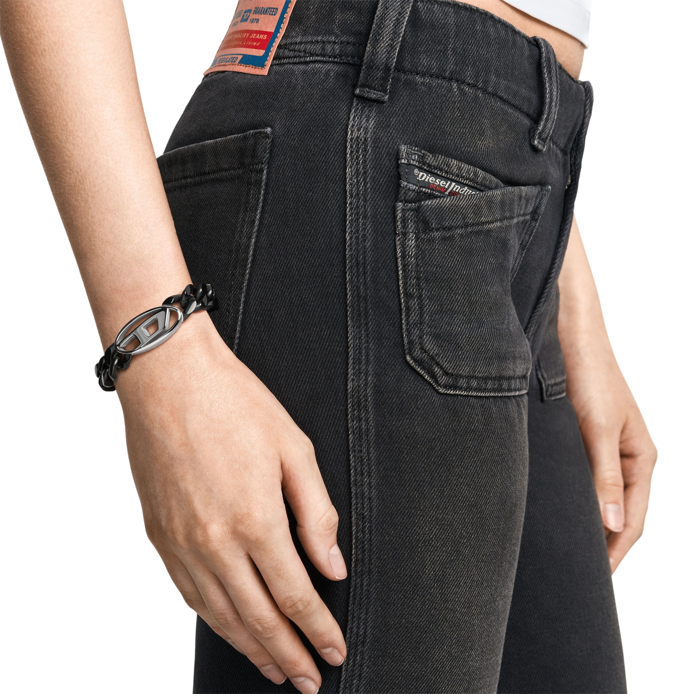 Diesel Armband »Schmuck Geschenk Edelstahl OVAL D LOGO«