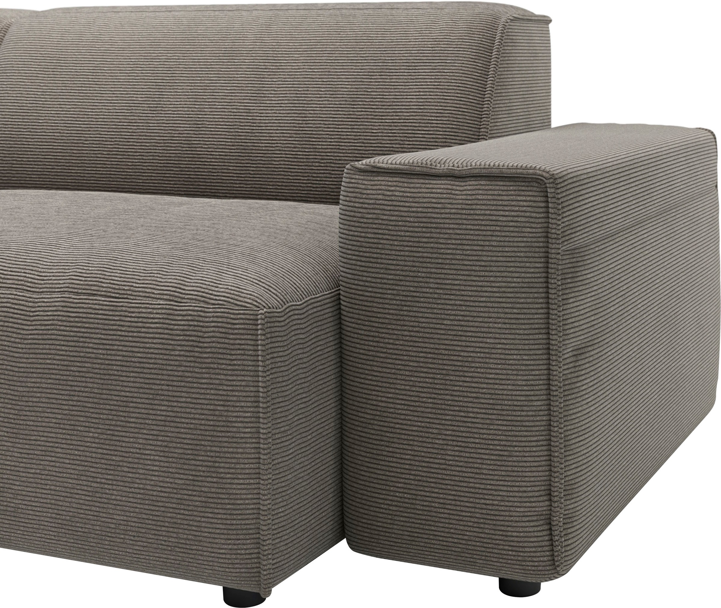 andas Ecksofa »Glimminge L-Form auch in Breitcord, Feincord + Easy care-Bezug,«, Breite 234, Zierkissen