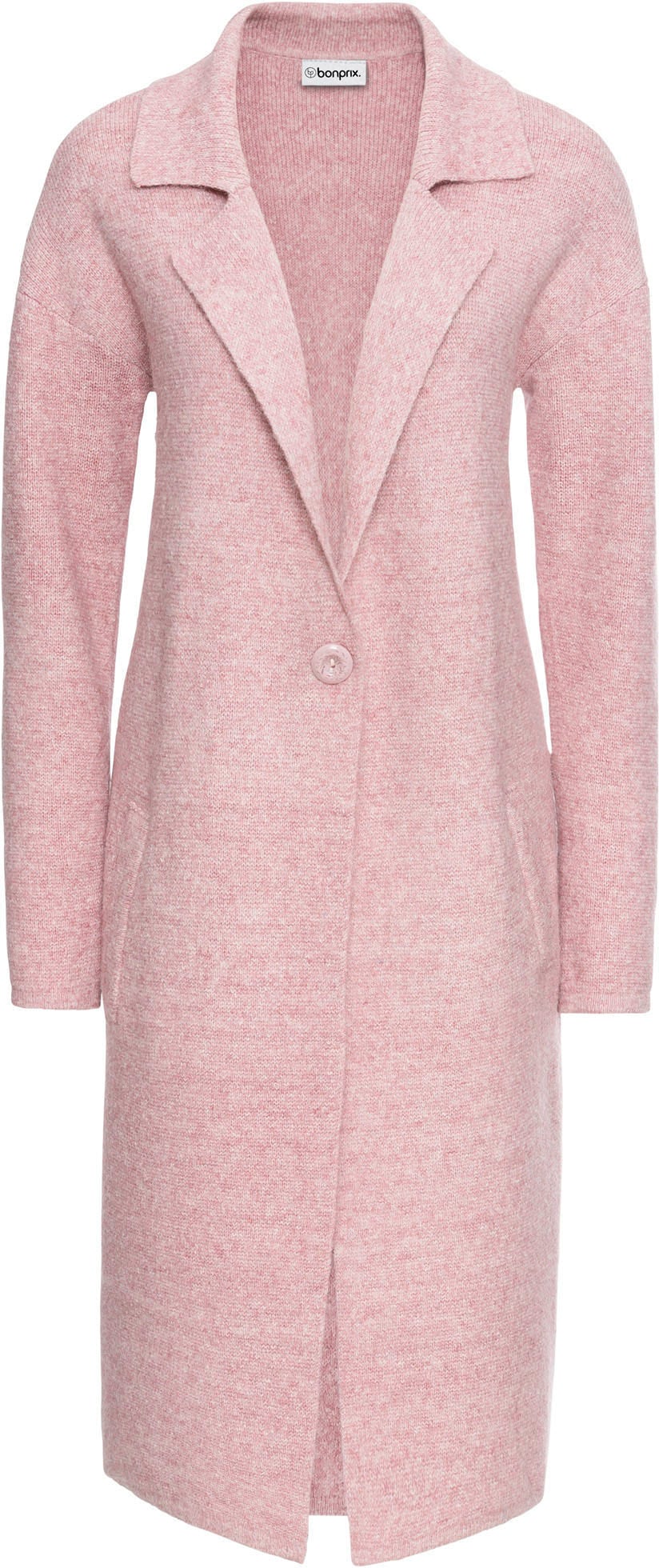 bonprix Strickmantel »Langer Strickmantel im Loose Fit« weiches Material, Oversize Passform, mit praktischen Eingrifftaschen