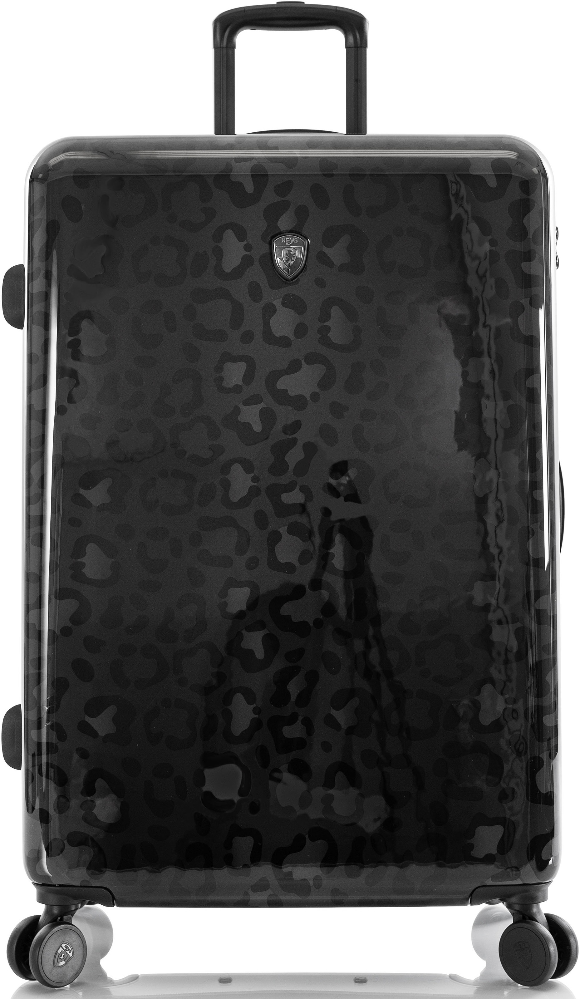 HEYS Hartschalen-Trolley "Leopard, 76 cm", schwarz, Polycarbonat, Koffer, Heys x Joachim Llambi Reisegepäck TSA Schloss Volumenerweiterung