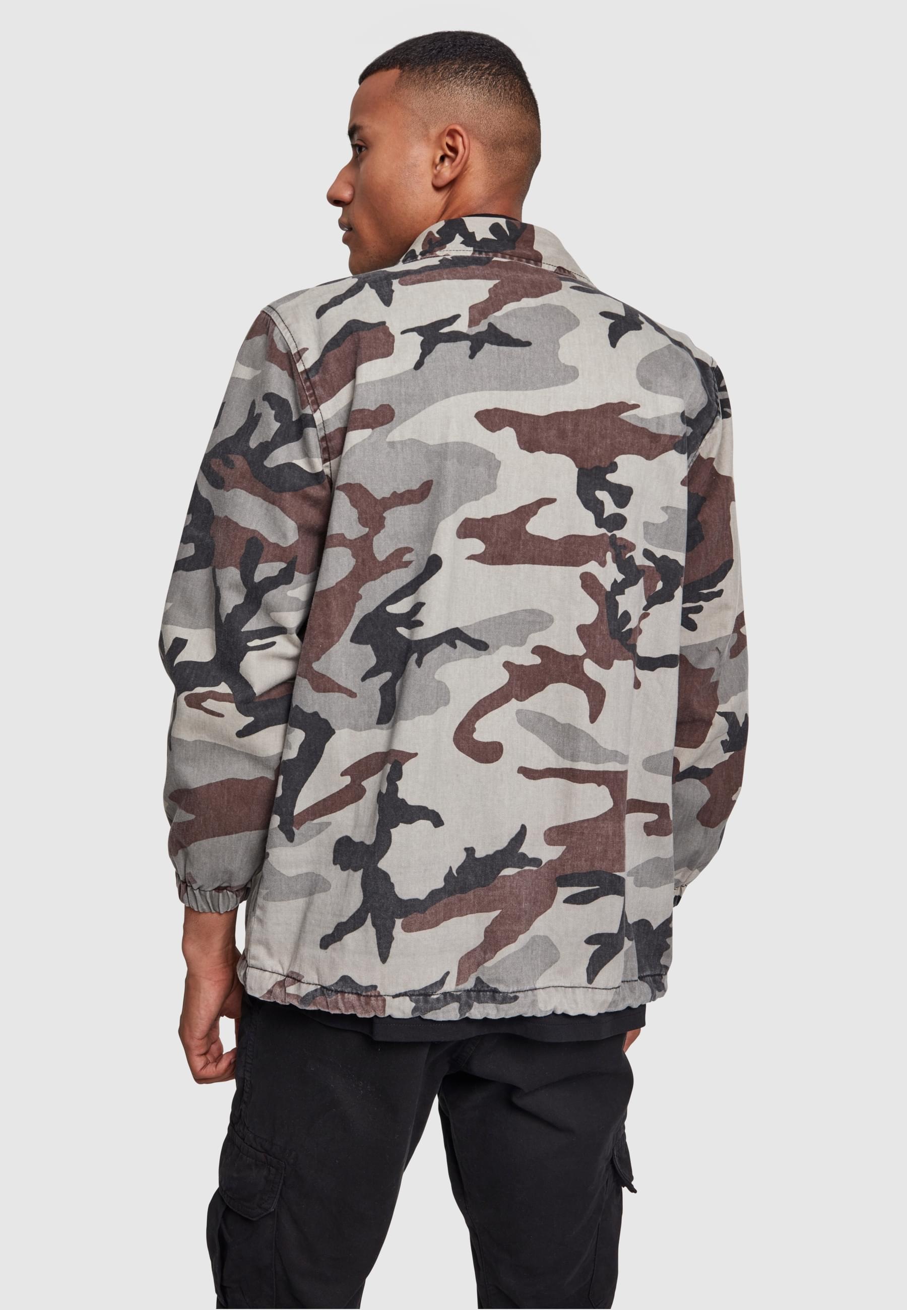 URBAN CLASSICS Allwetterjacke »Urban Classics Herren Camo Cotton Coach Jacket«, (1 St.), ohne Kapuze