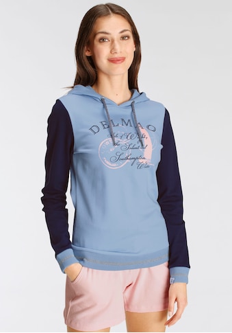DELMAO Kapuzensweatshirt, mit kontrastfarbenen Ärmeln ---NEUE MARKE! kaufen